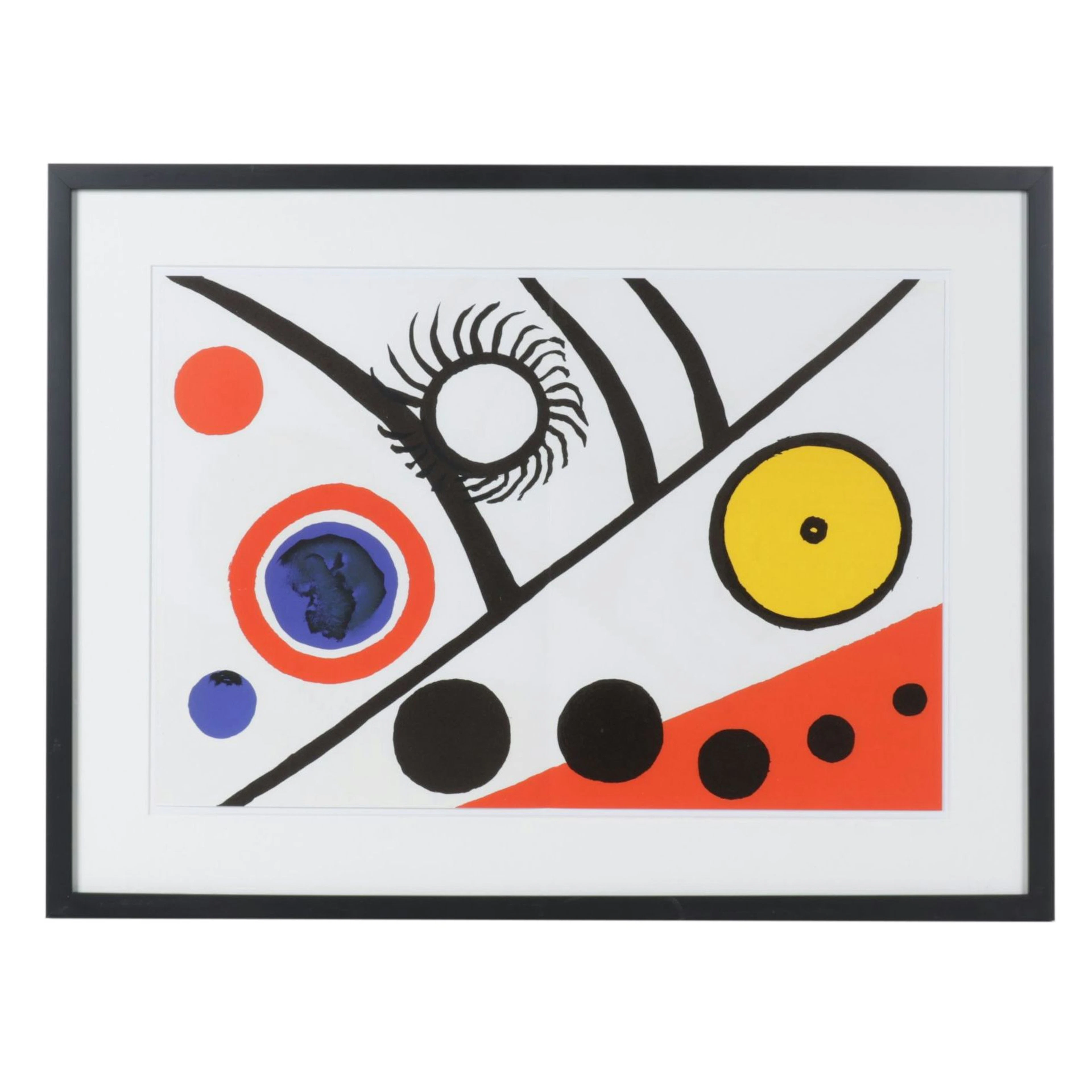 Alexander Calder Double-Page Color Lithograph for "Derrière le Miroir," 1976