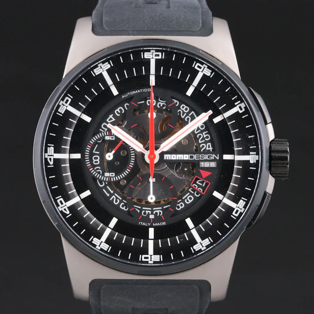Momo Designs Pilot Chronograph Series Titanium Automatic Watch
