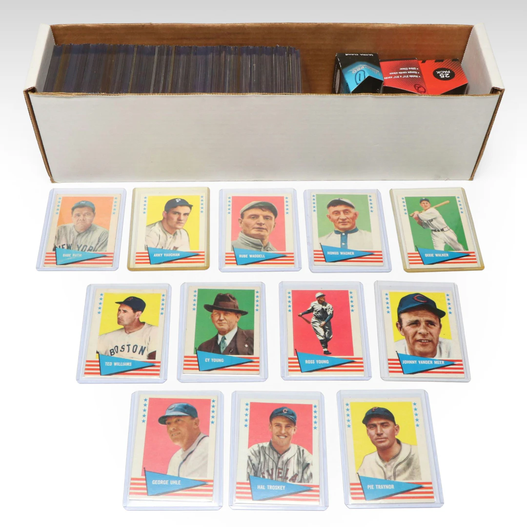 1961 Fleer "Baseball Greats" Set, Including Babe Ruth