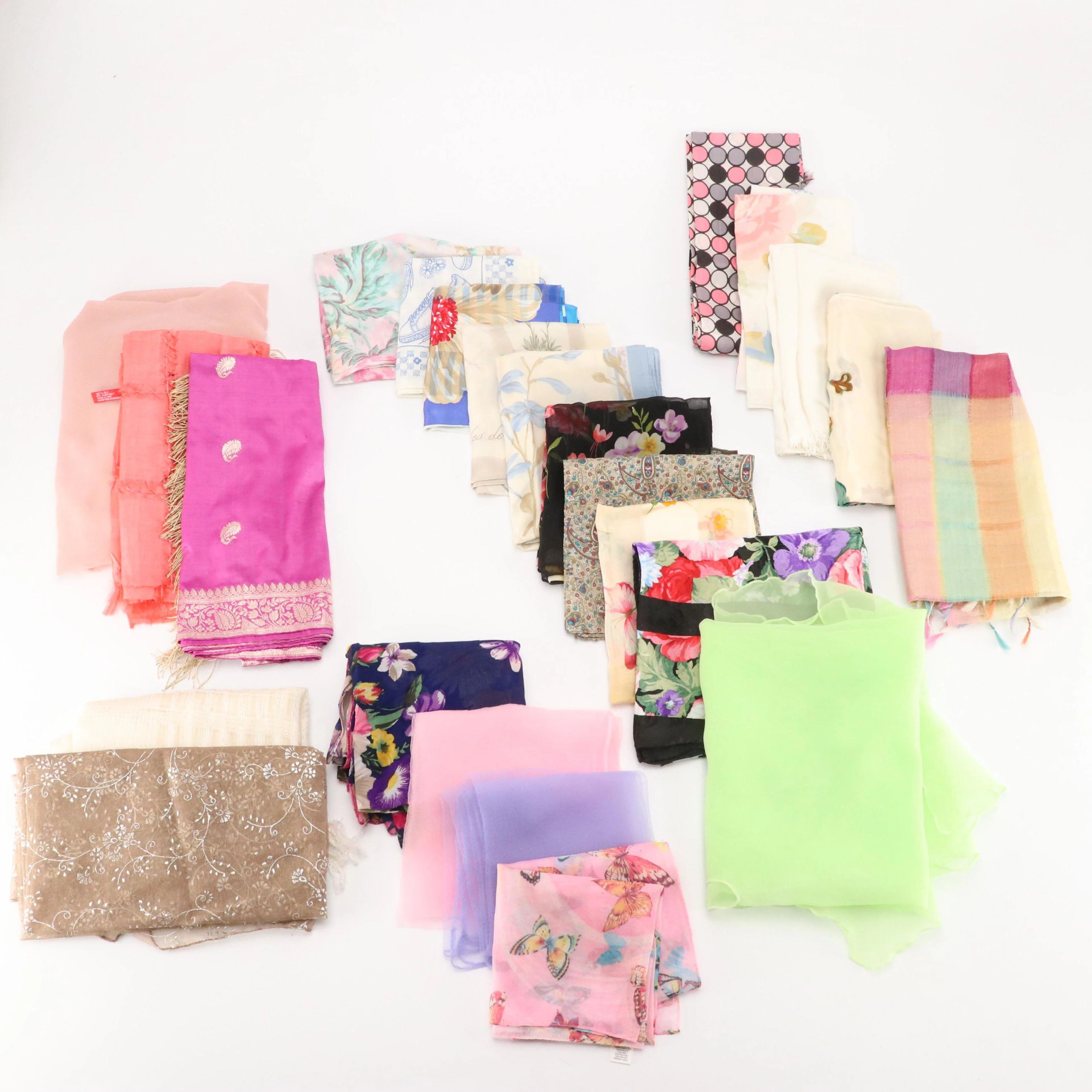 Cejon, Adrienne Vittadini, Echo, and More Vintage Patterned Scarves