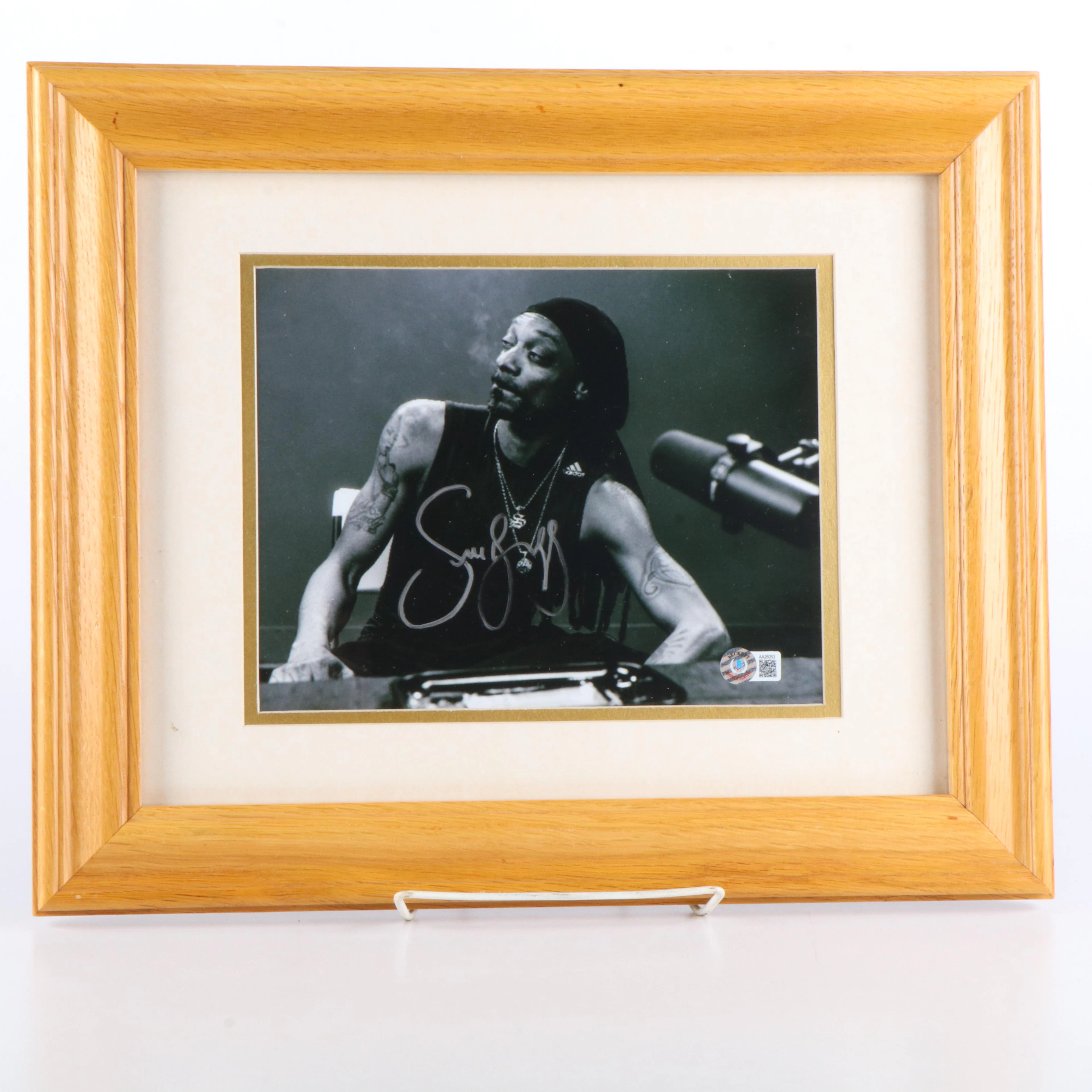 Snoop Dogg Signed Music Print in Matted Frame, Beckett