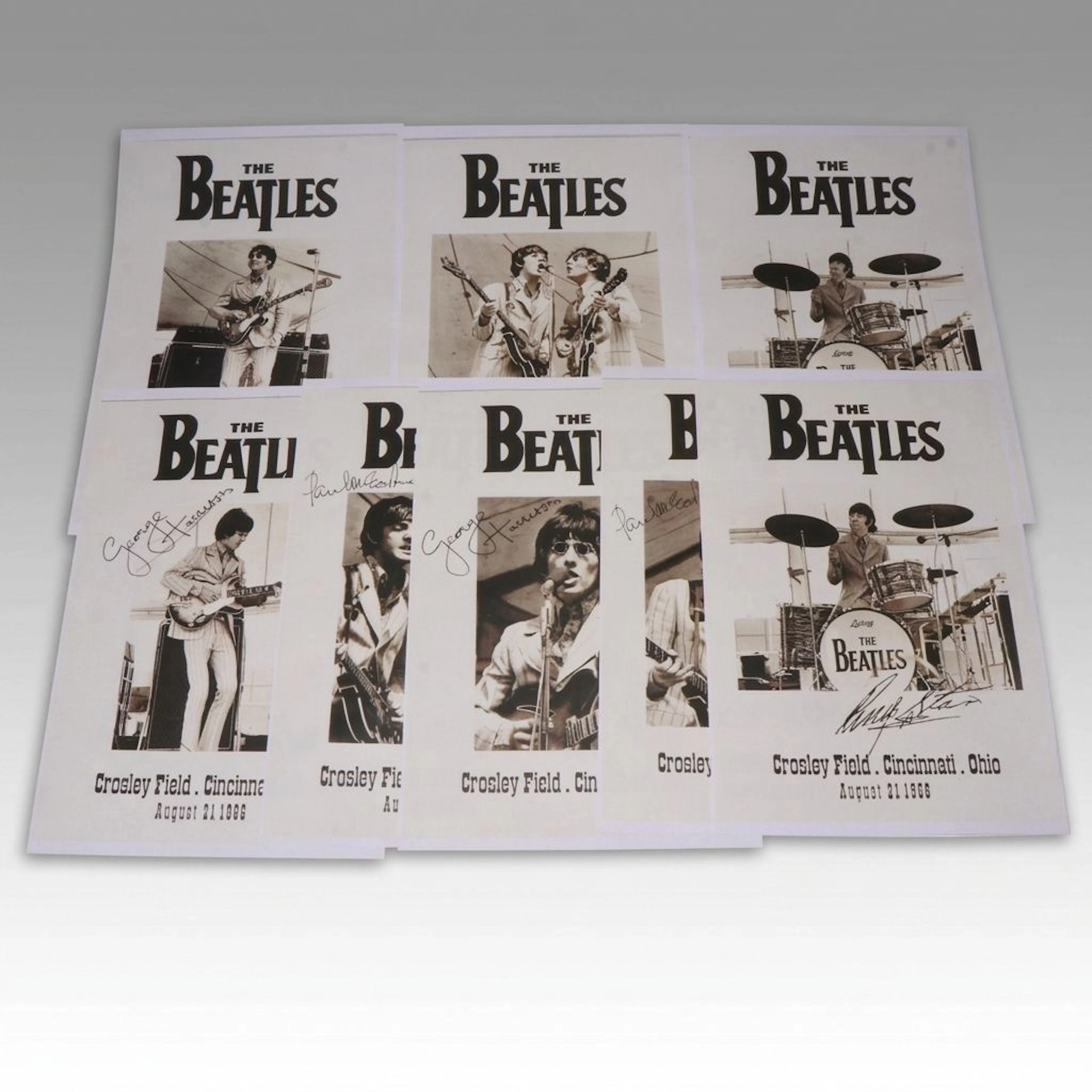 The Beatles 1966 Crosley Field Cincinnati Concert Reproduction Posters