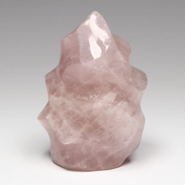 Rose Quartz Carved Flame Point