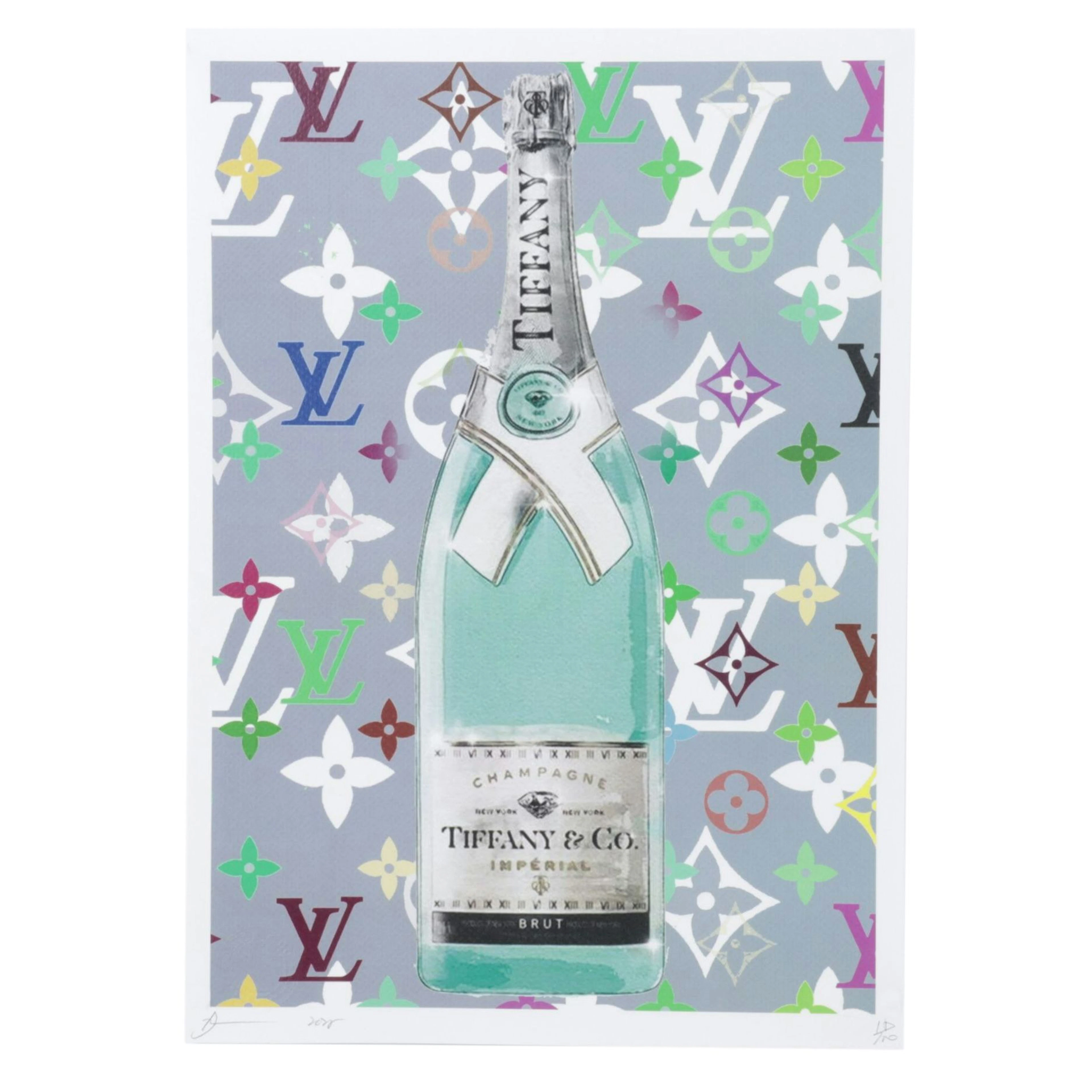 Death NYC Pop Art Digital Graphic Print Homage to Tiffany x Louis Vuitton, 2025
