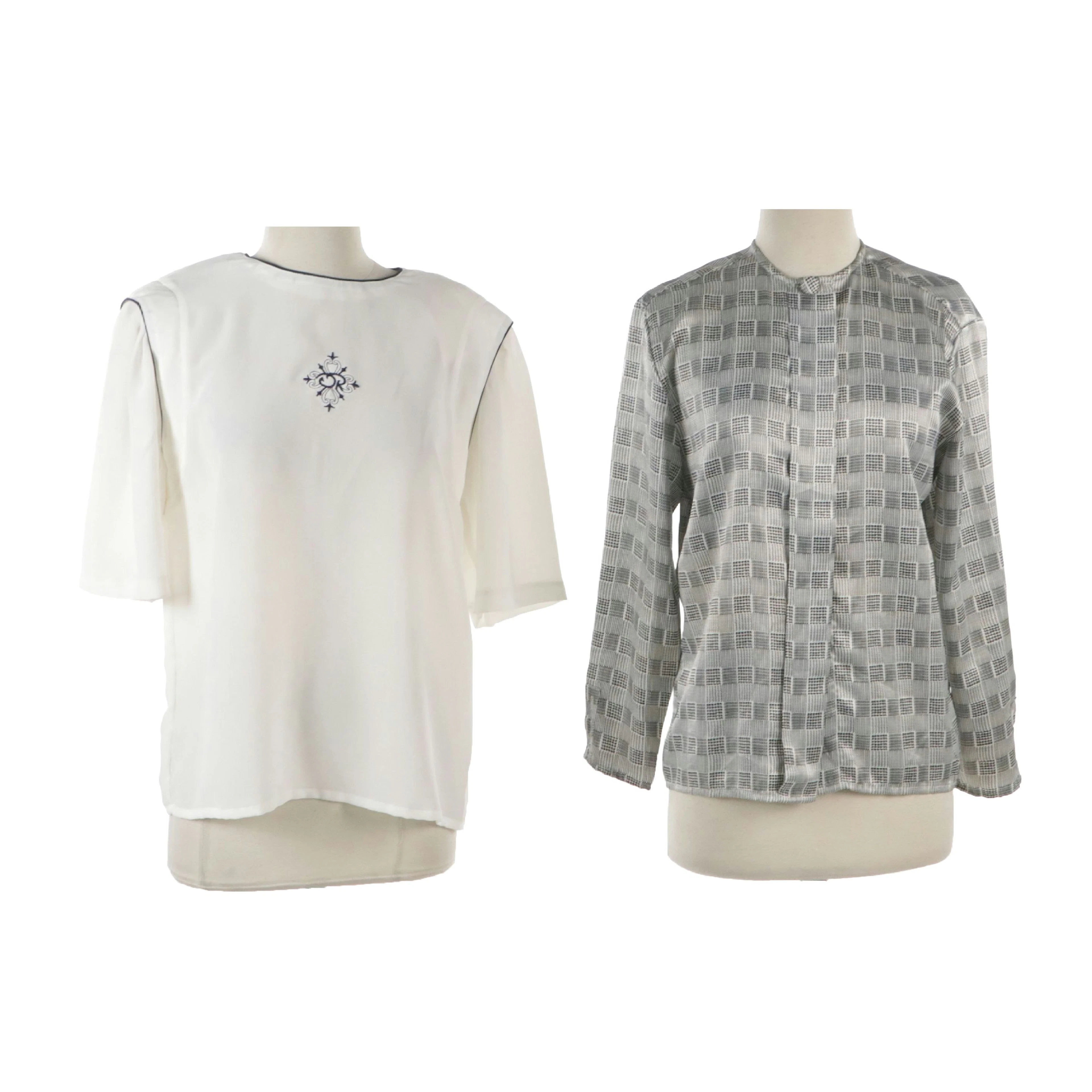 Oscar de la Renta Expression Blouses, Late 20th Century