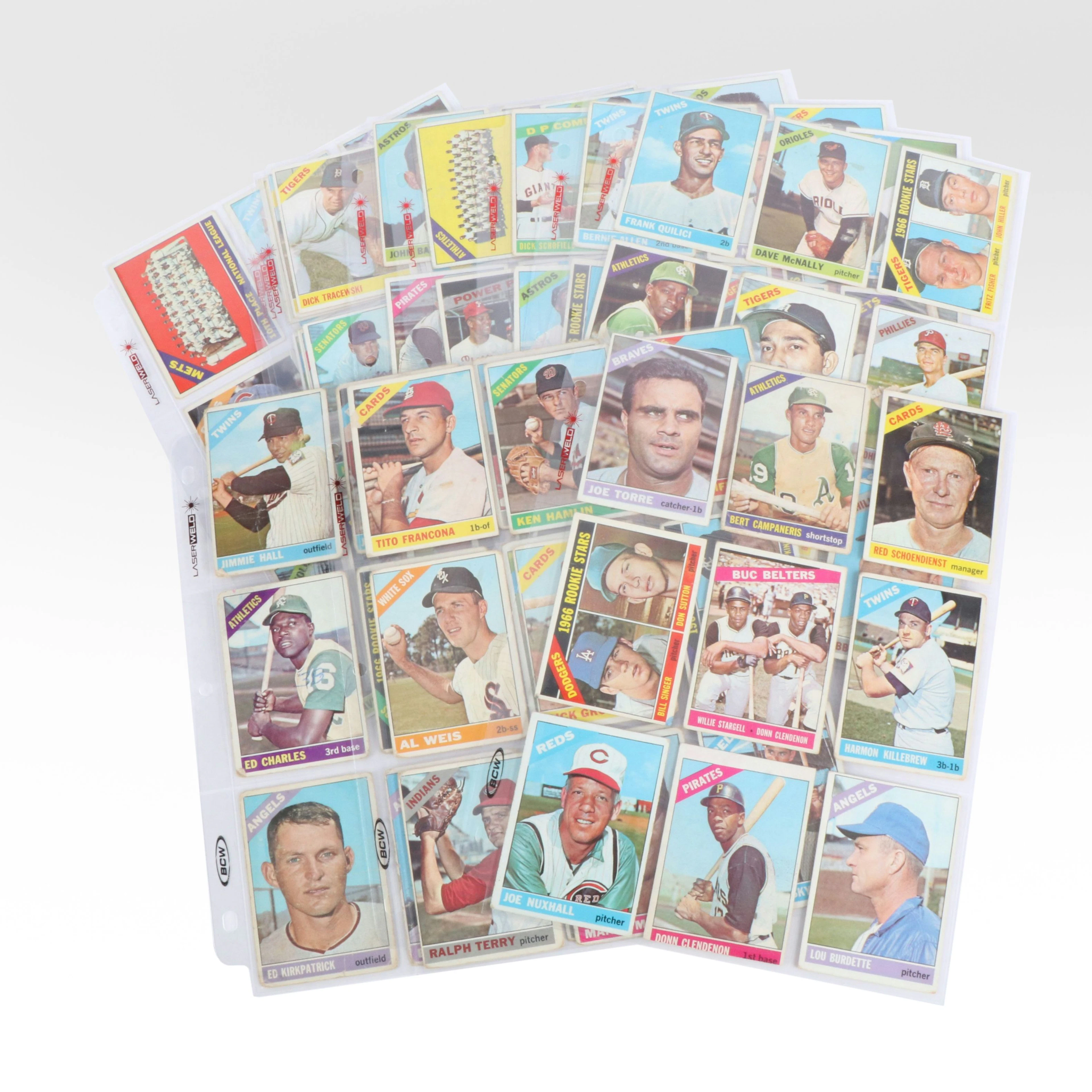 1966 Topps Baseball Cards Featuring Don Sutton Rookie and More