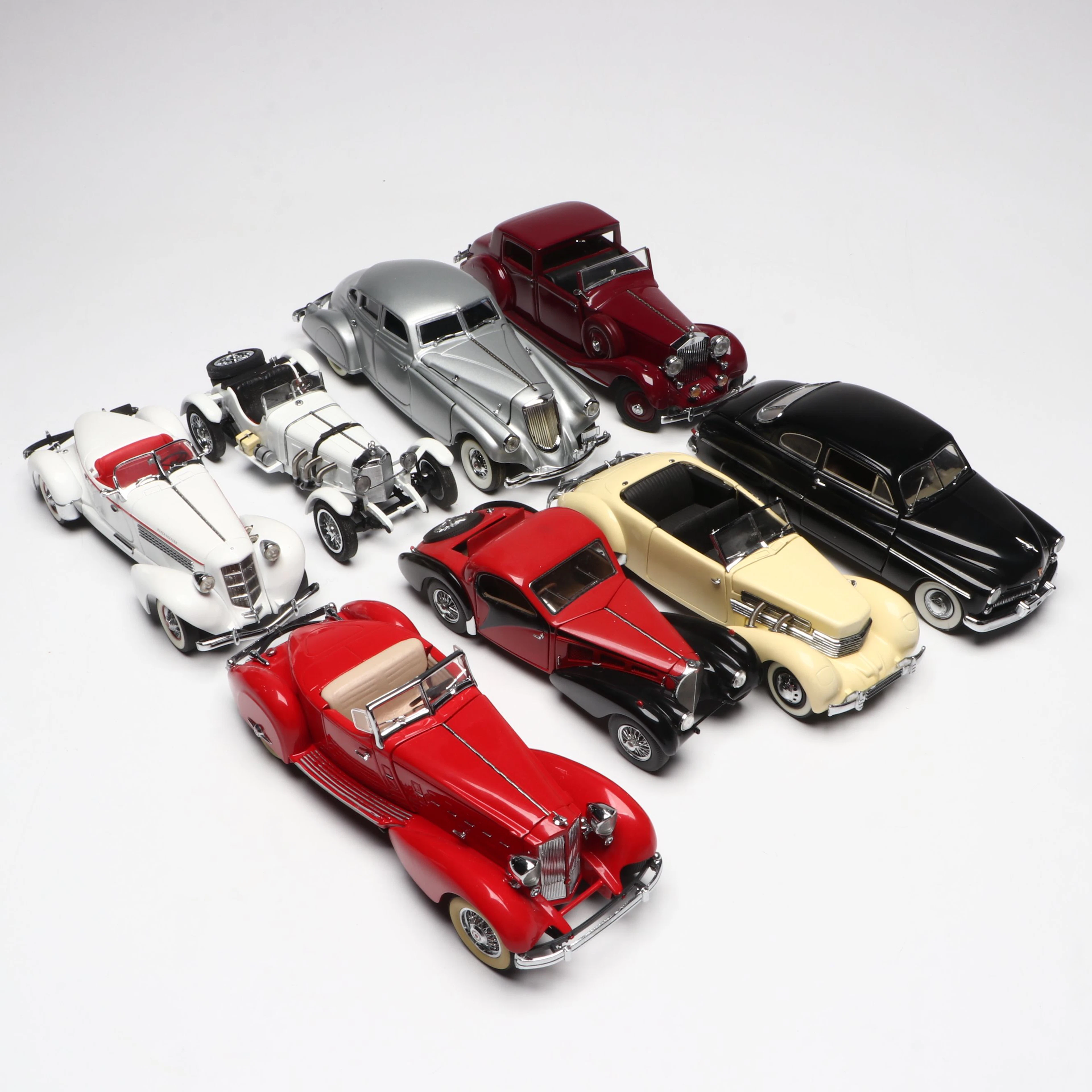 Franklin Mint Bugatti, Mercedes-Benz and More Diecast Cars