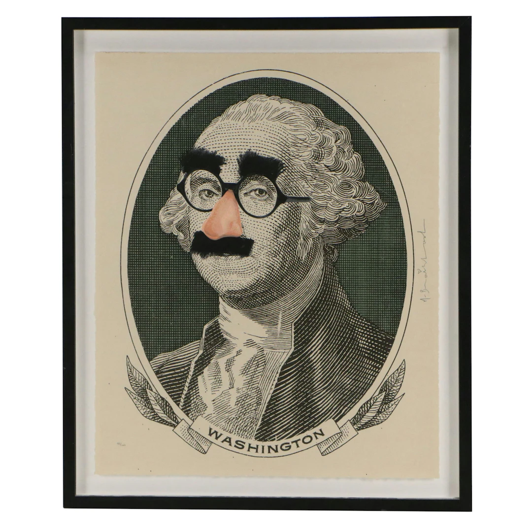 Mr. Brainwash Satirical Serigraph of George Washington "Incognito," Circa 2019