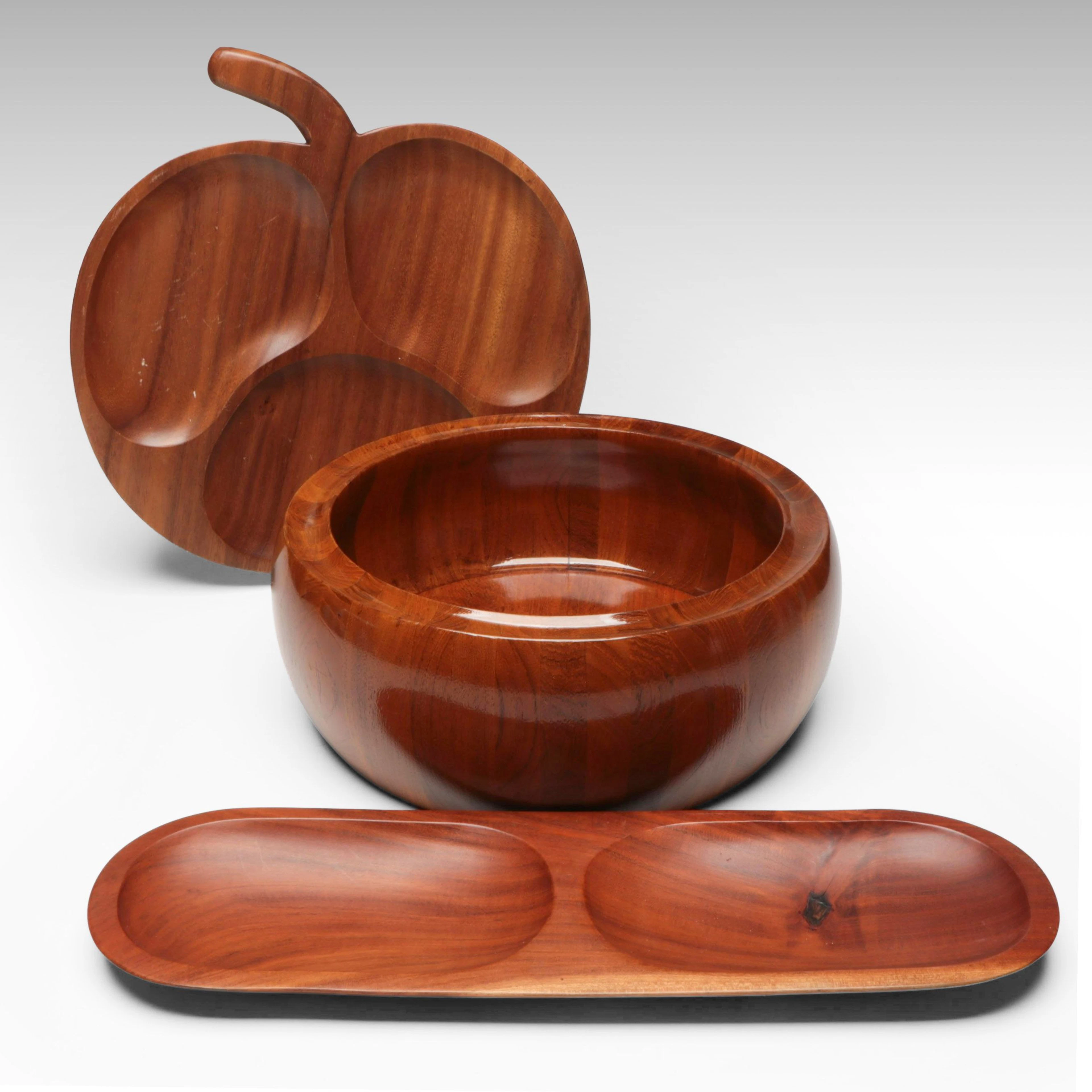 Digsmed Danish Mid Century Modern Style Teak Bowl with Divided Trays