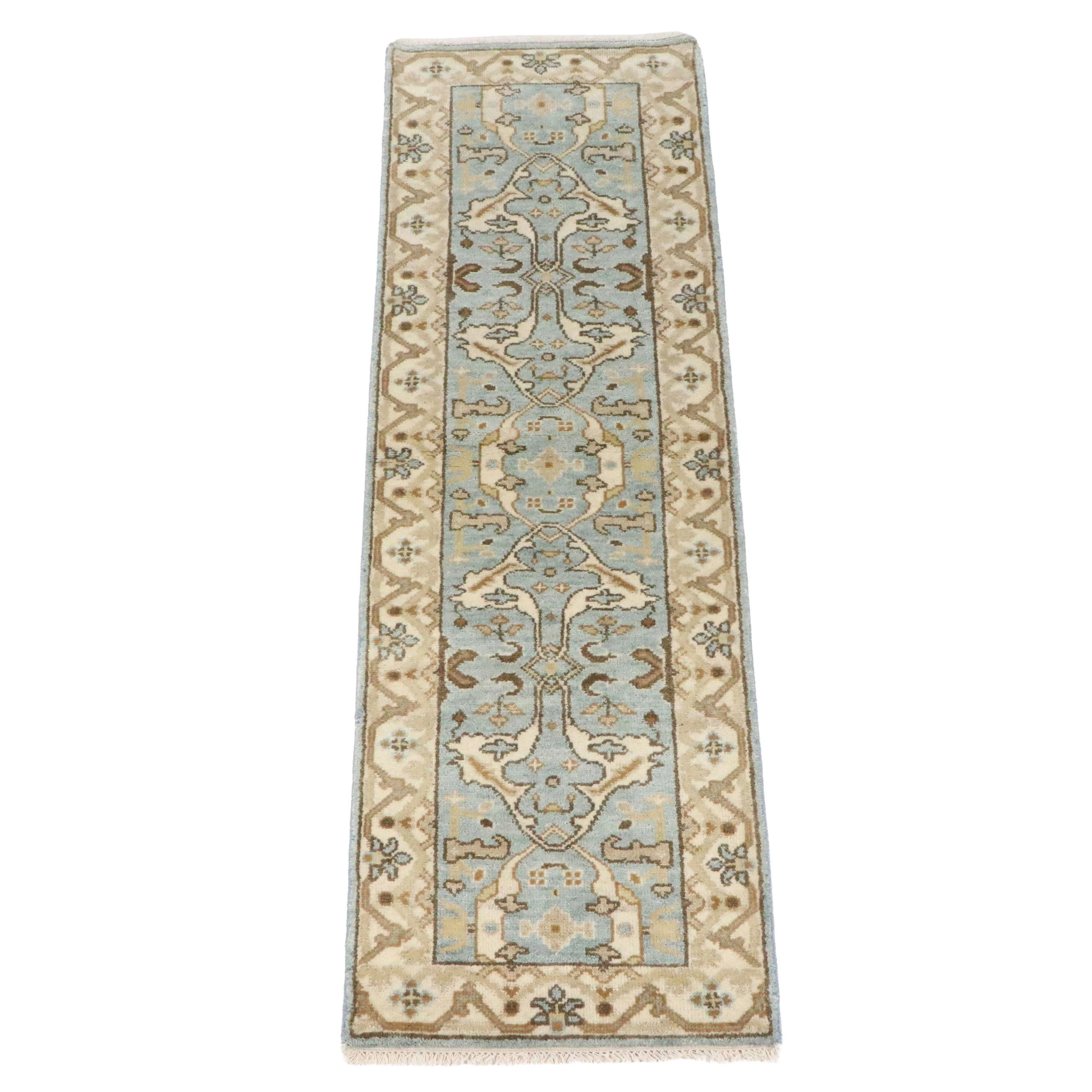 2'6 x 8'3 Hand-Knotted Pakistani Kazak Carpet Runner