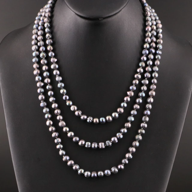 Rope Length Pearl Necklace