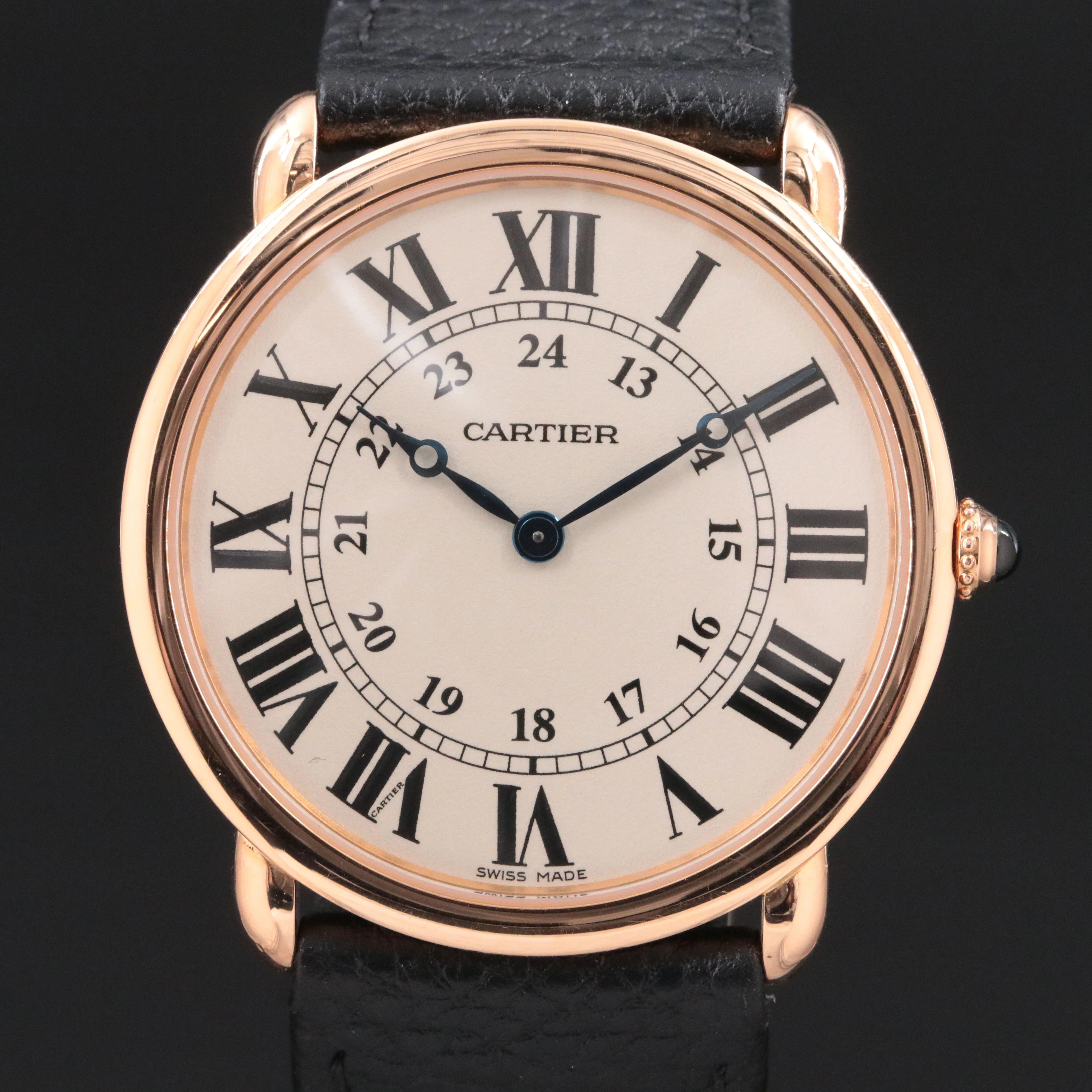 Cartier Ronde Louis 18K Rose Gold 36mm Manual Wind Watch Ref. 2889