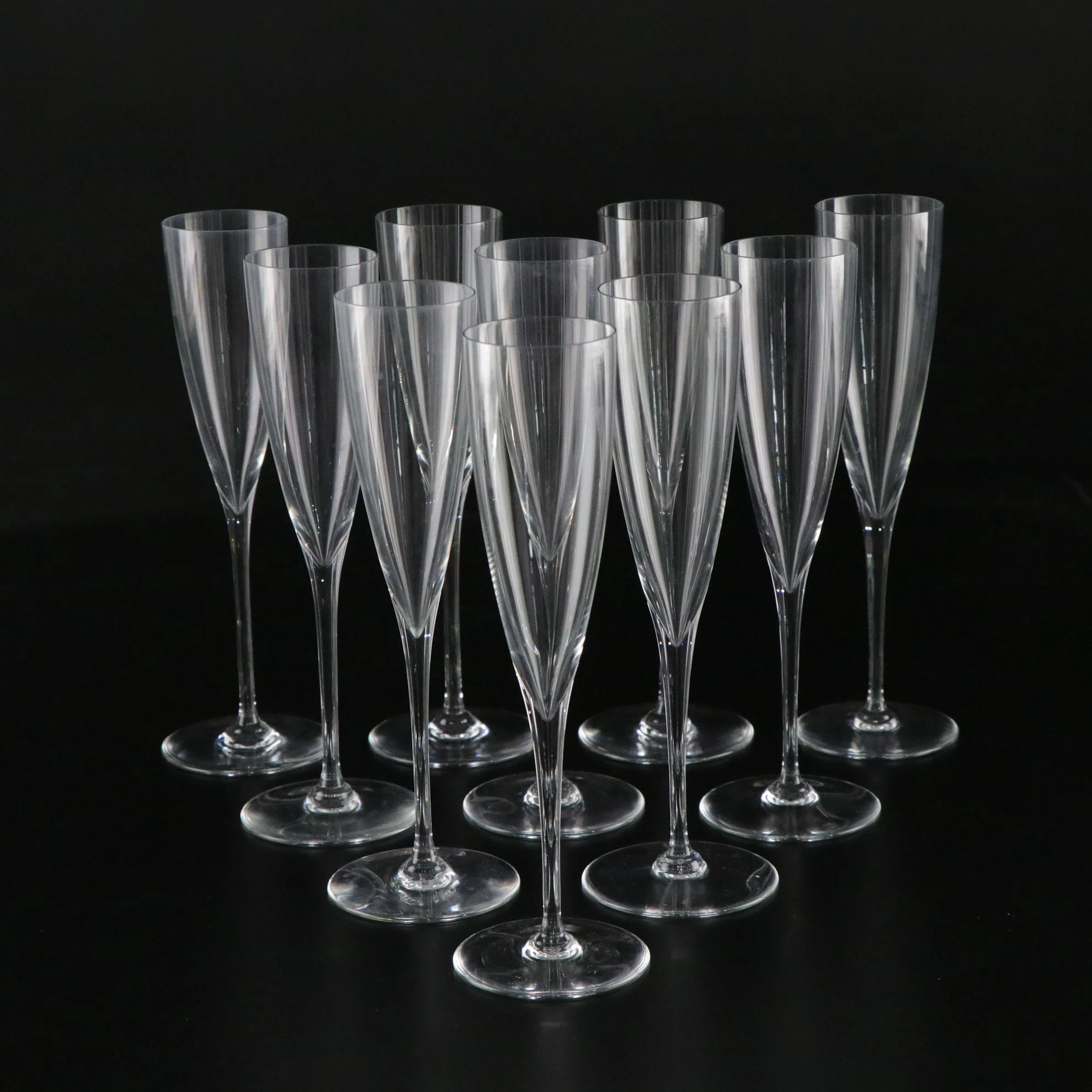 Baccarat "Dom Pérignon" Crystal Champagne Flutes