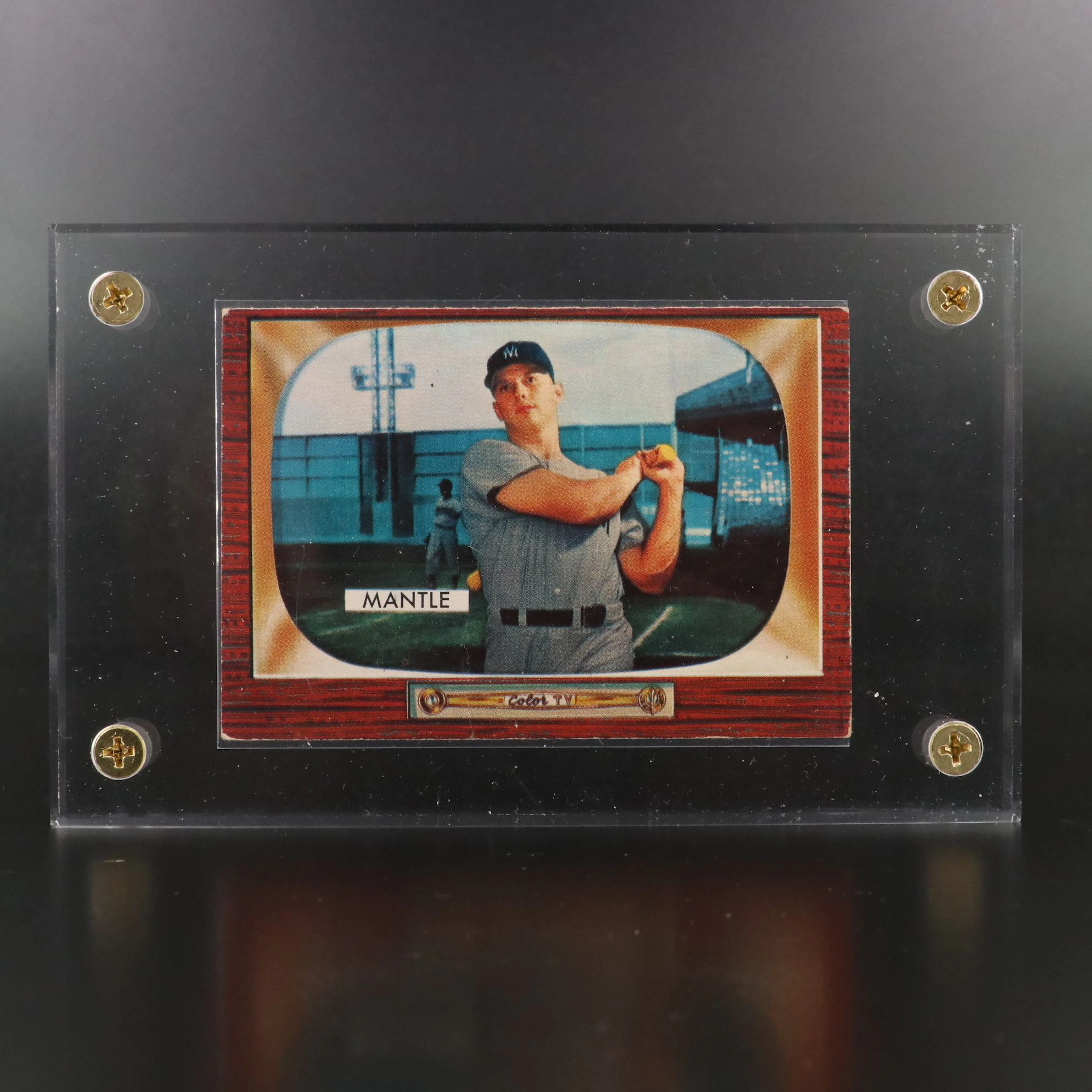 1955 Bowman Mickey Mantle New York Yankees Baseball Card