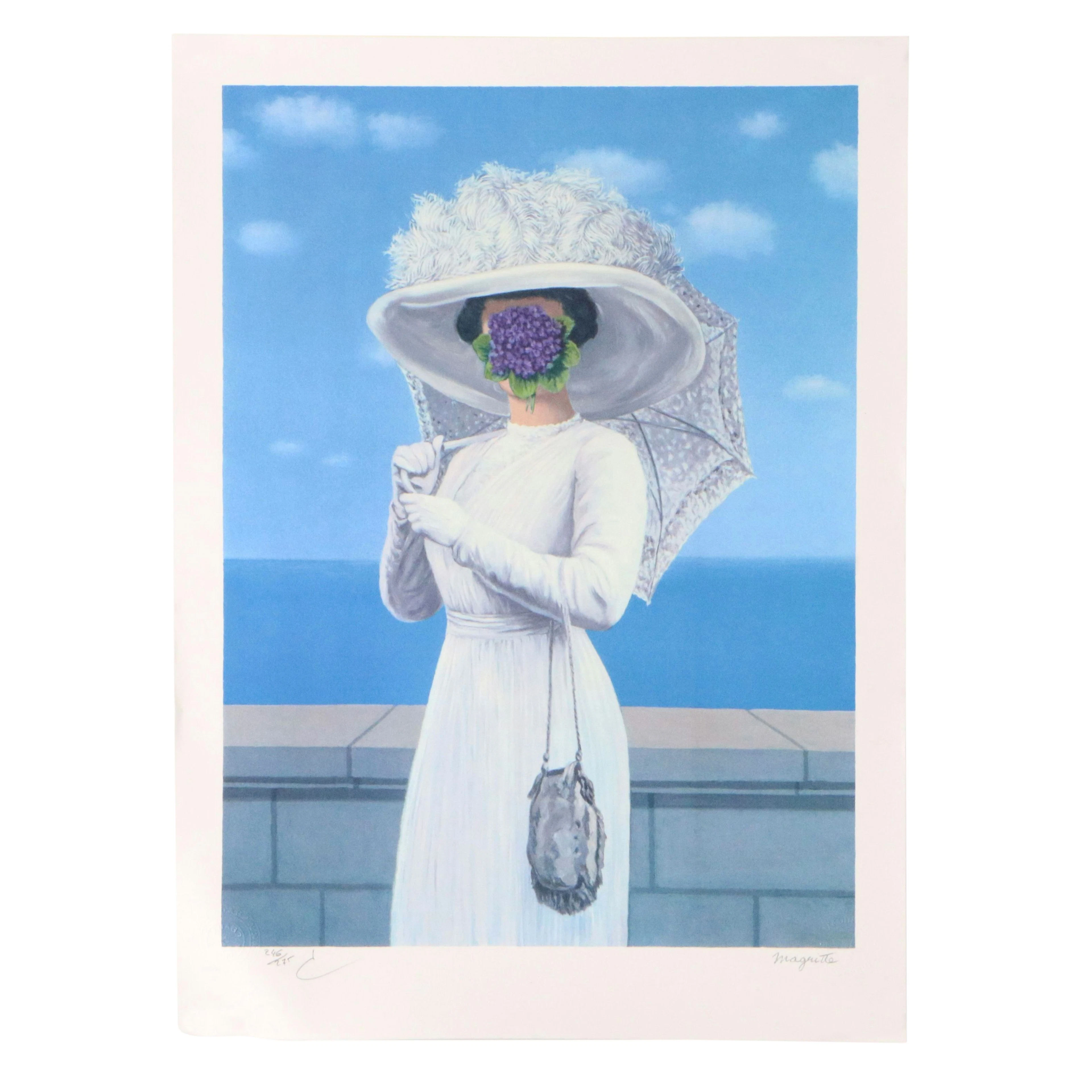 After René Magritte Lithograph "La Grande Guerre," 2010