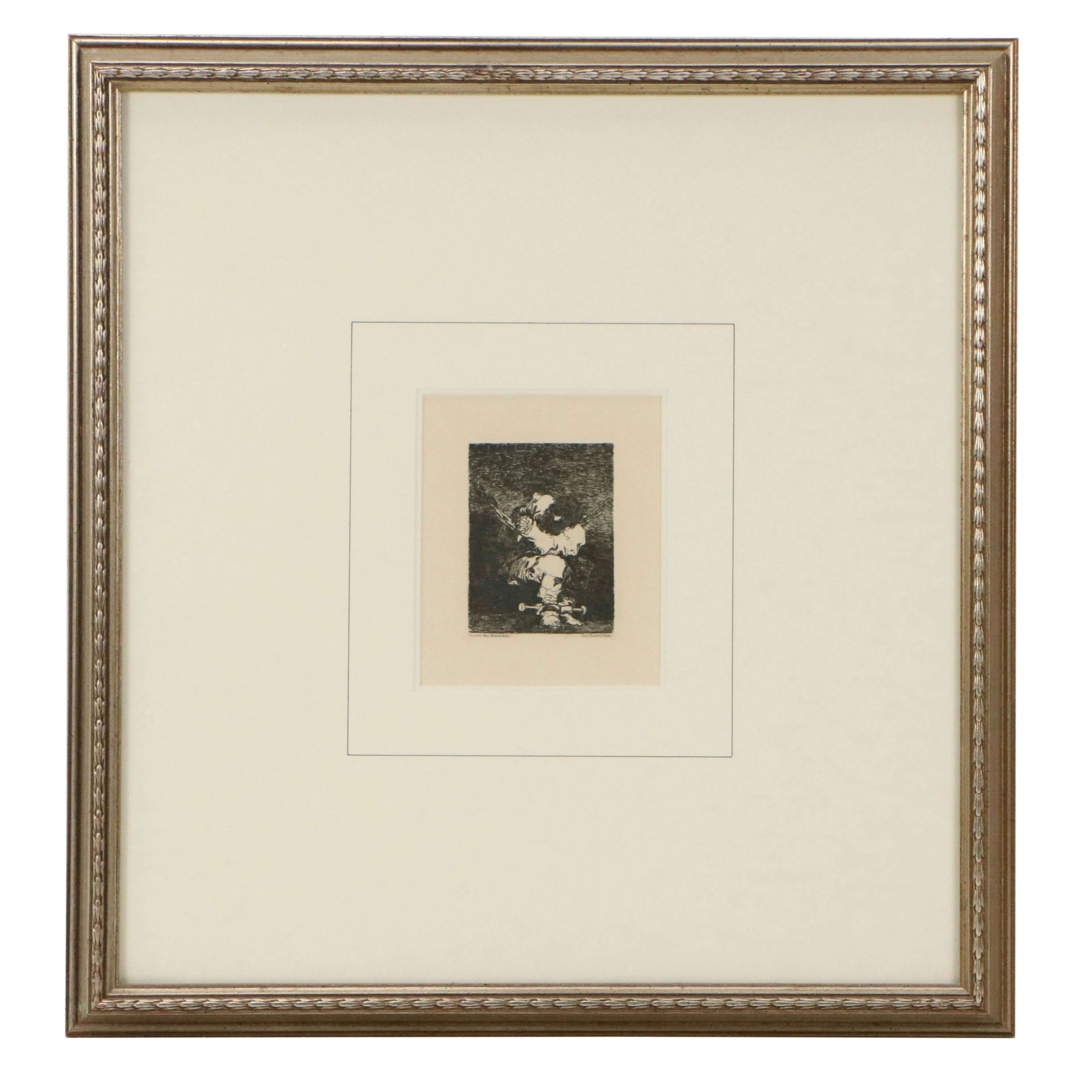 Etching After Francisco de Goya from "The Prisoners," Late 19th to 20th Century
