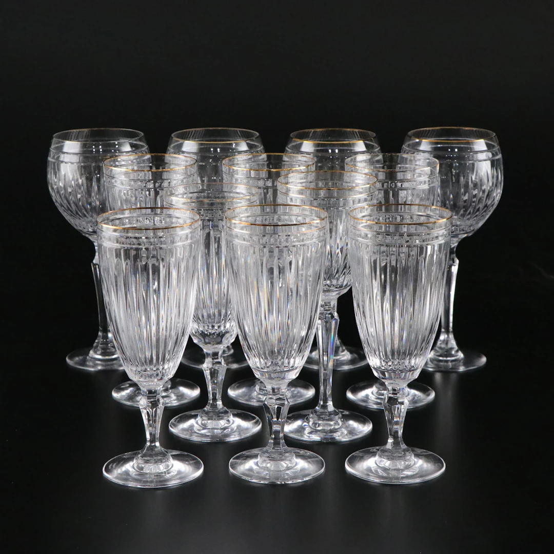Marquis by Waterford "Hanover Gold" Crystal Stemware