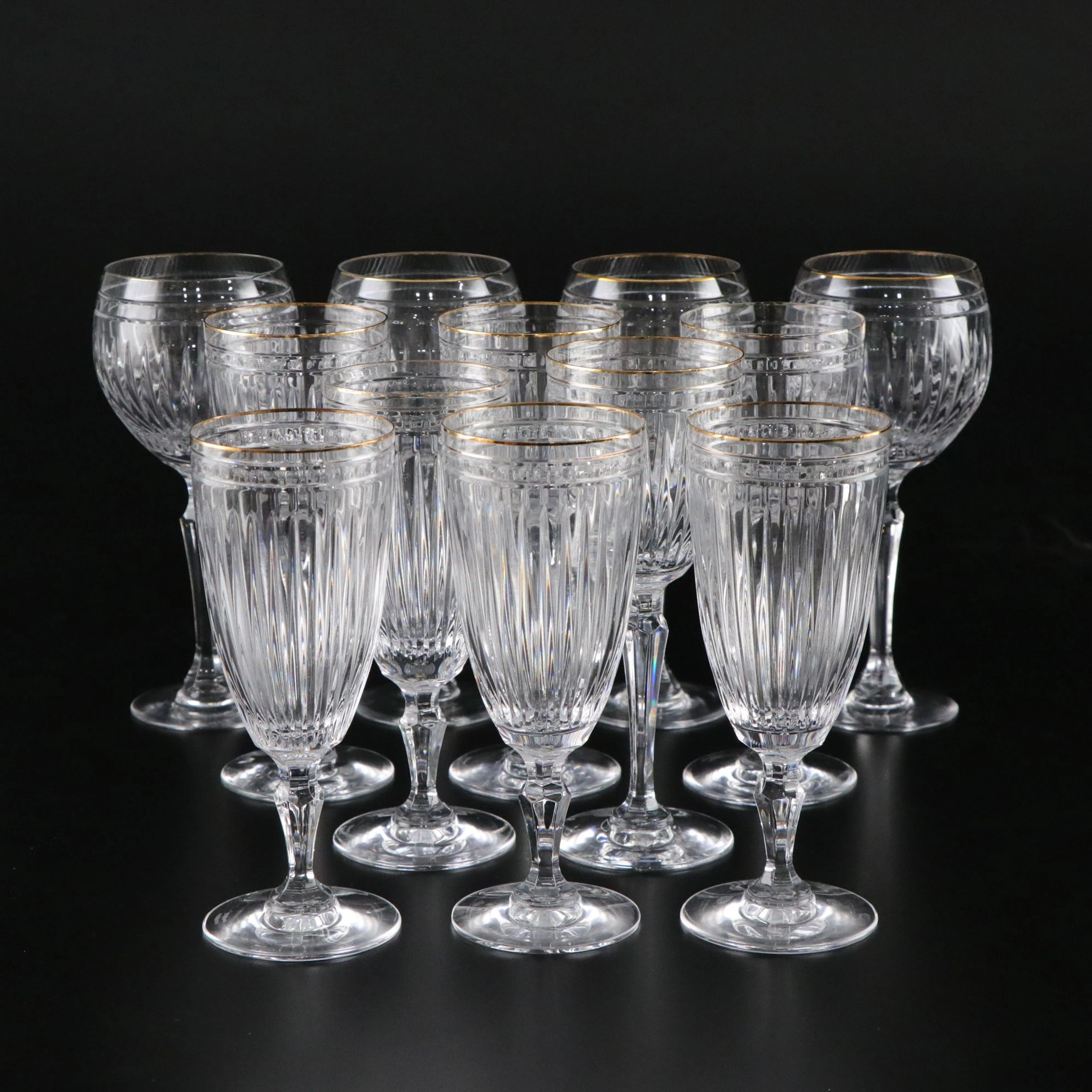 Marquis by Waterford "Hanover Gold" Crystal Stemware