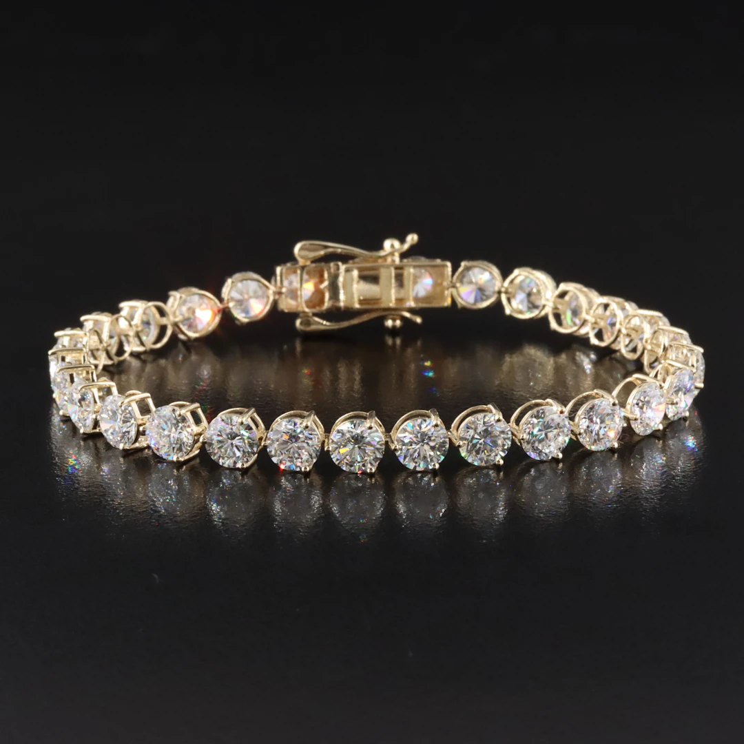 14K 14.63 CTW Lab Grown Diamond Line Bracelet