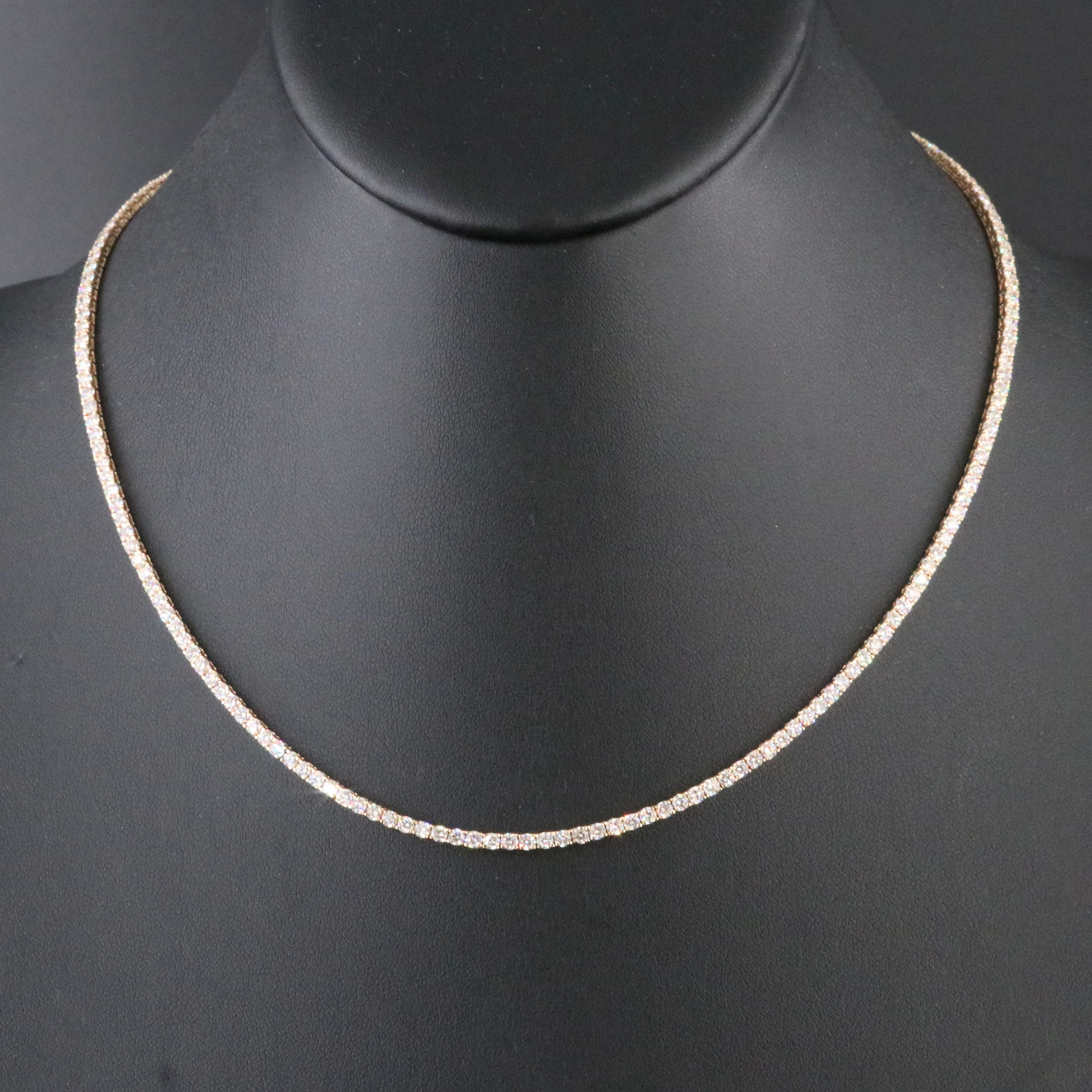 14K 6.90 CTW Diamond Line Necklace