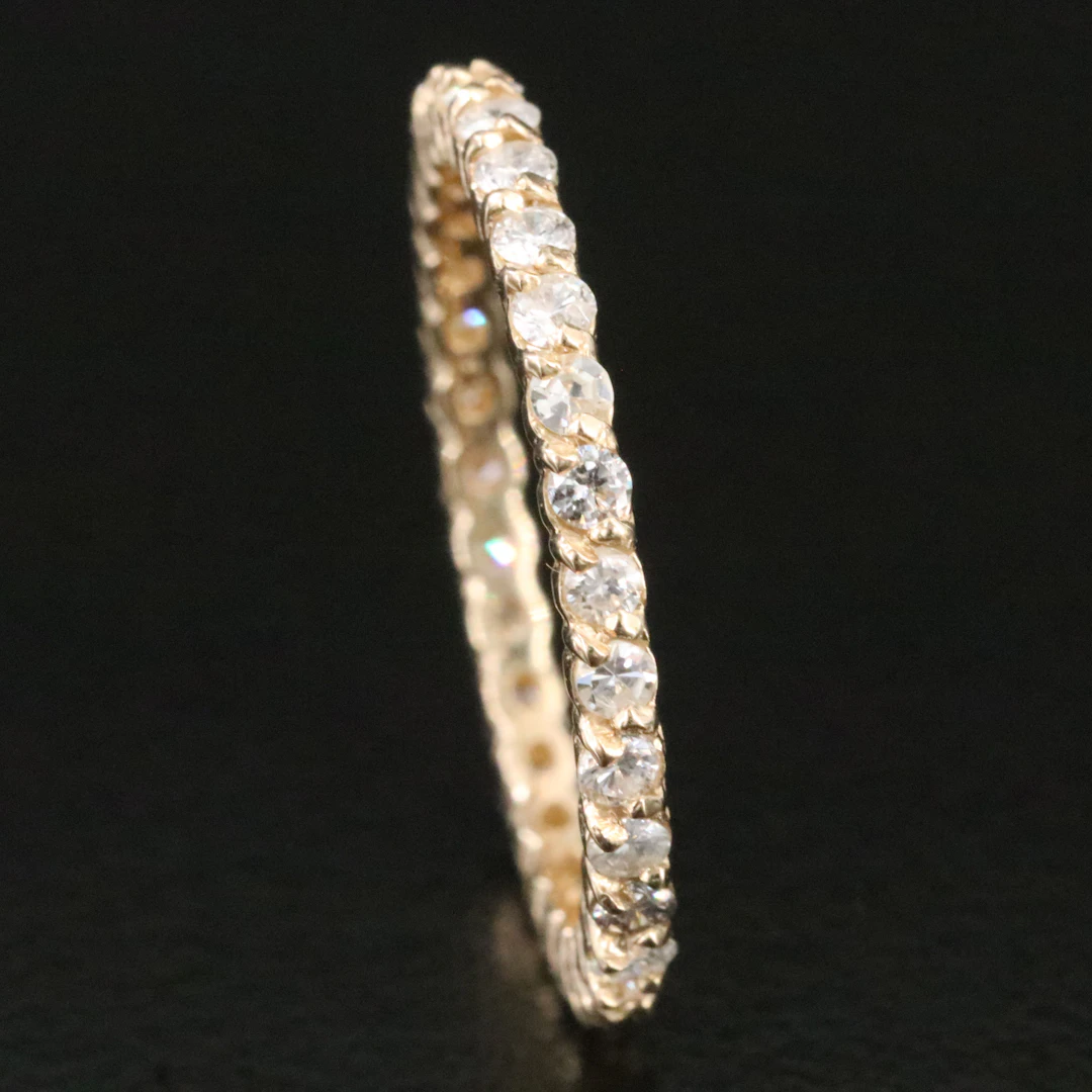 14K 0.77 CTW Diamond Eternity Band