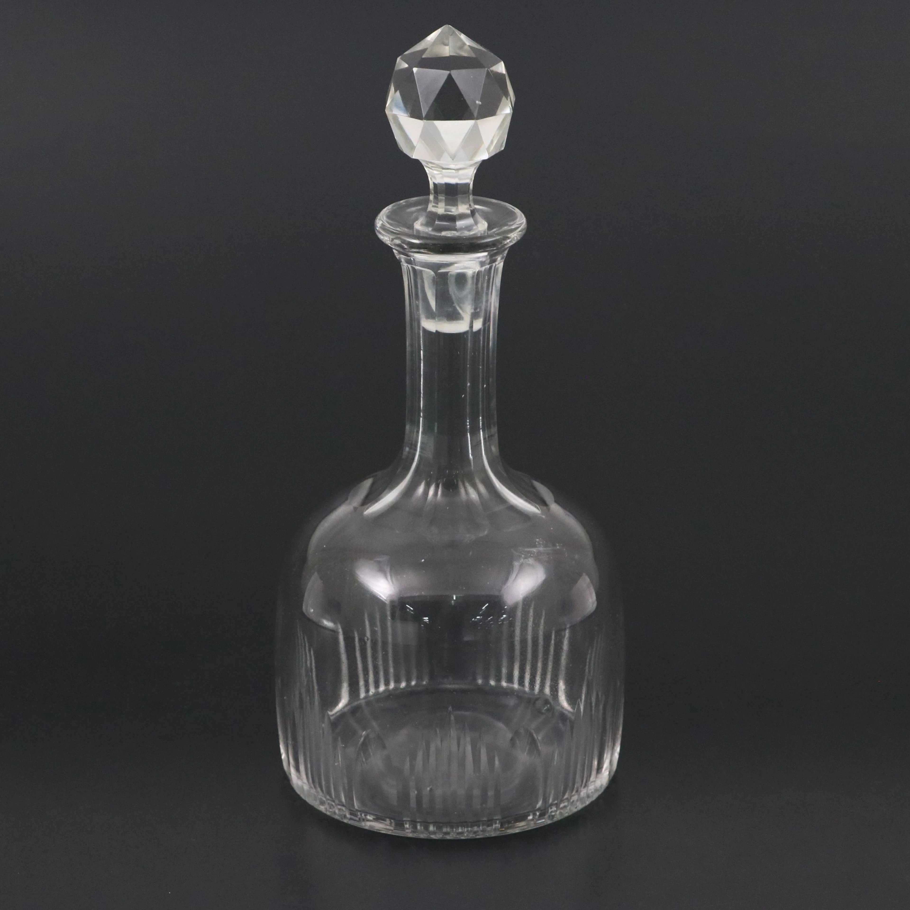Antique Cut Crystal Decanter, 19th Century