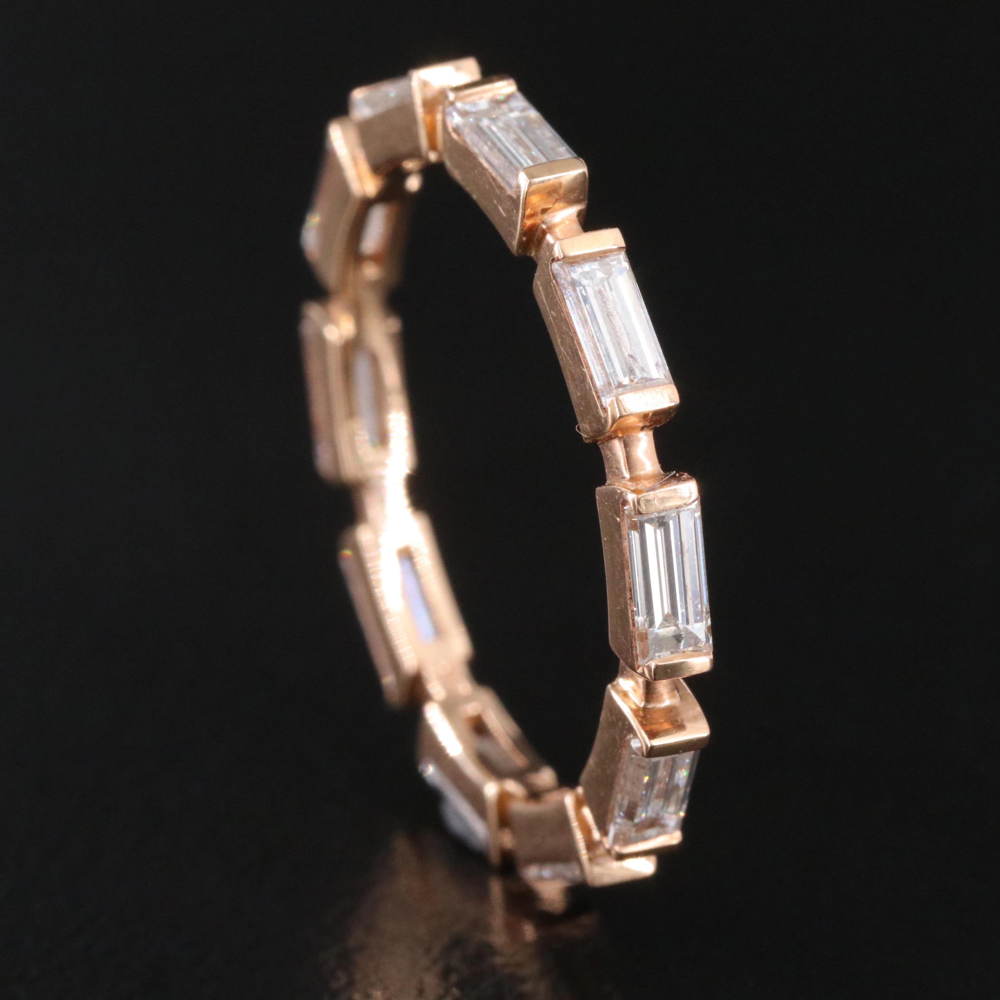 18K Penny Preville 1.29 CTW Diamond Rose Gold Eternity Band