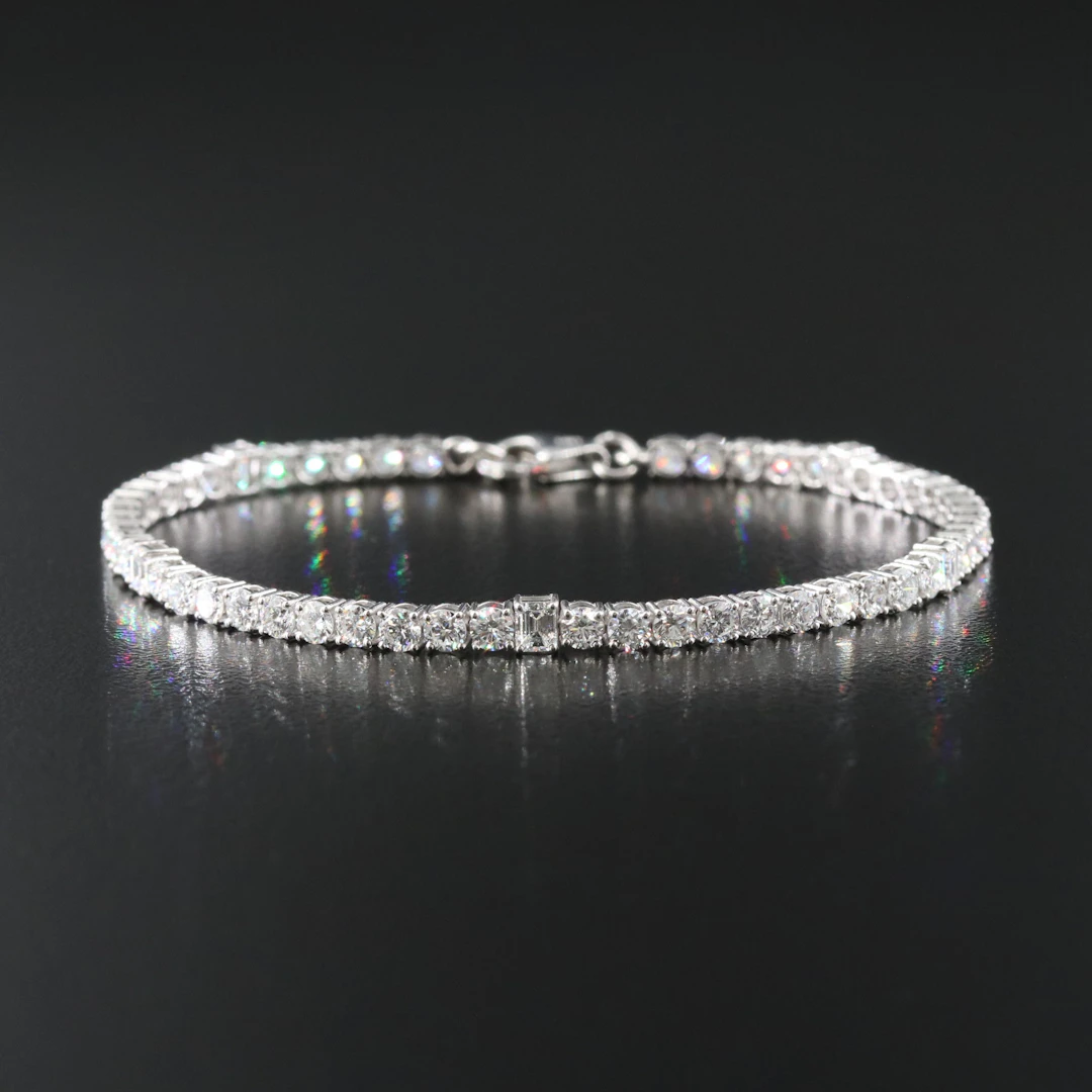 14K 4.18 CTW Lab Grown Diamond Line Bracelet