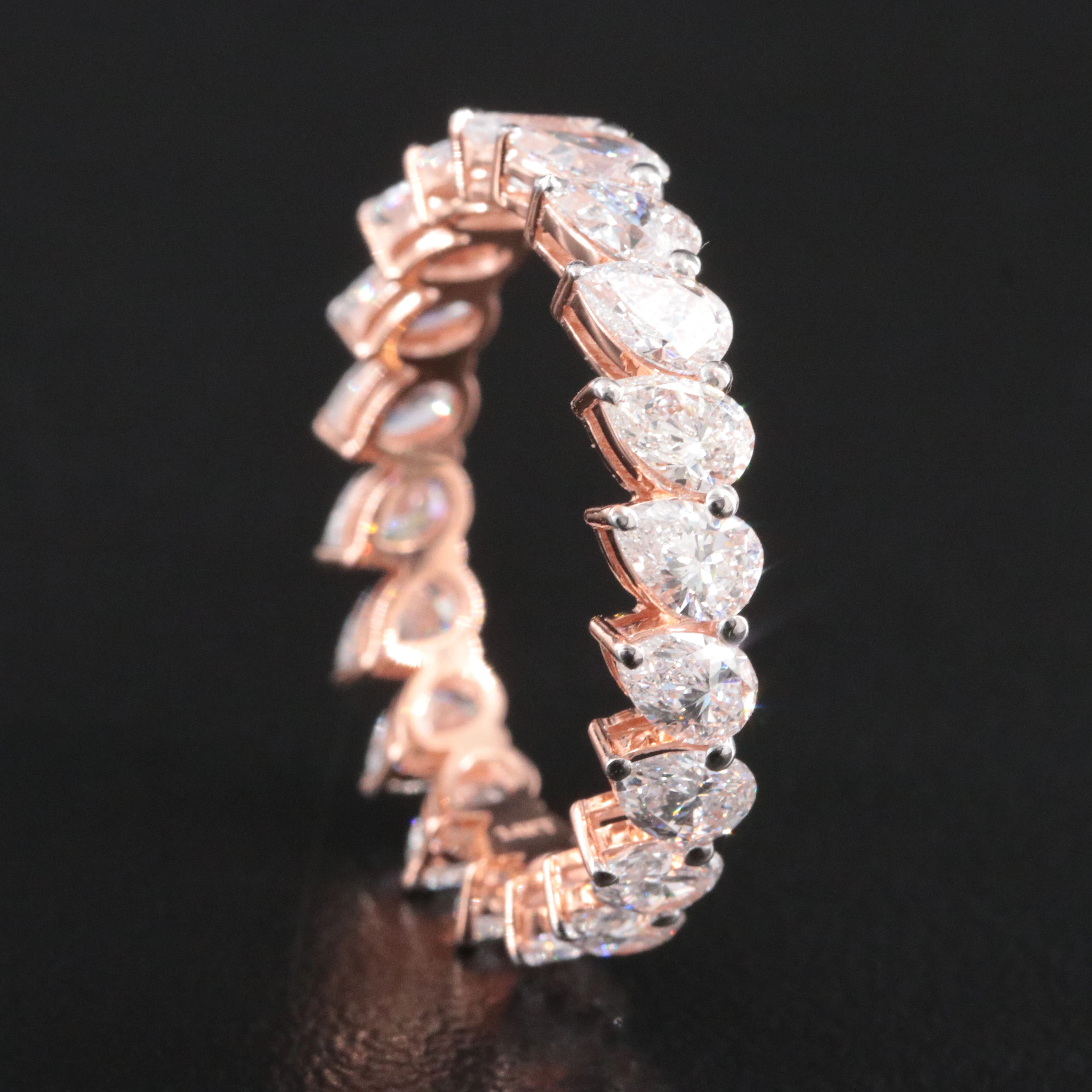 14K Rose Gold 2.79 CTW Lab Grown Diamond Eternity Band