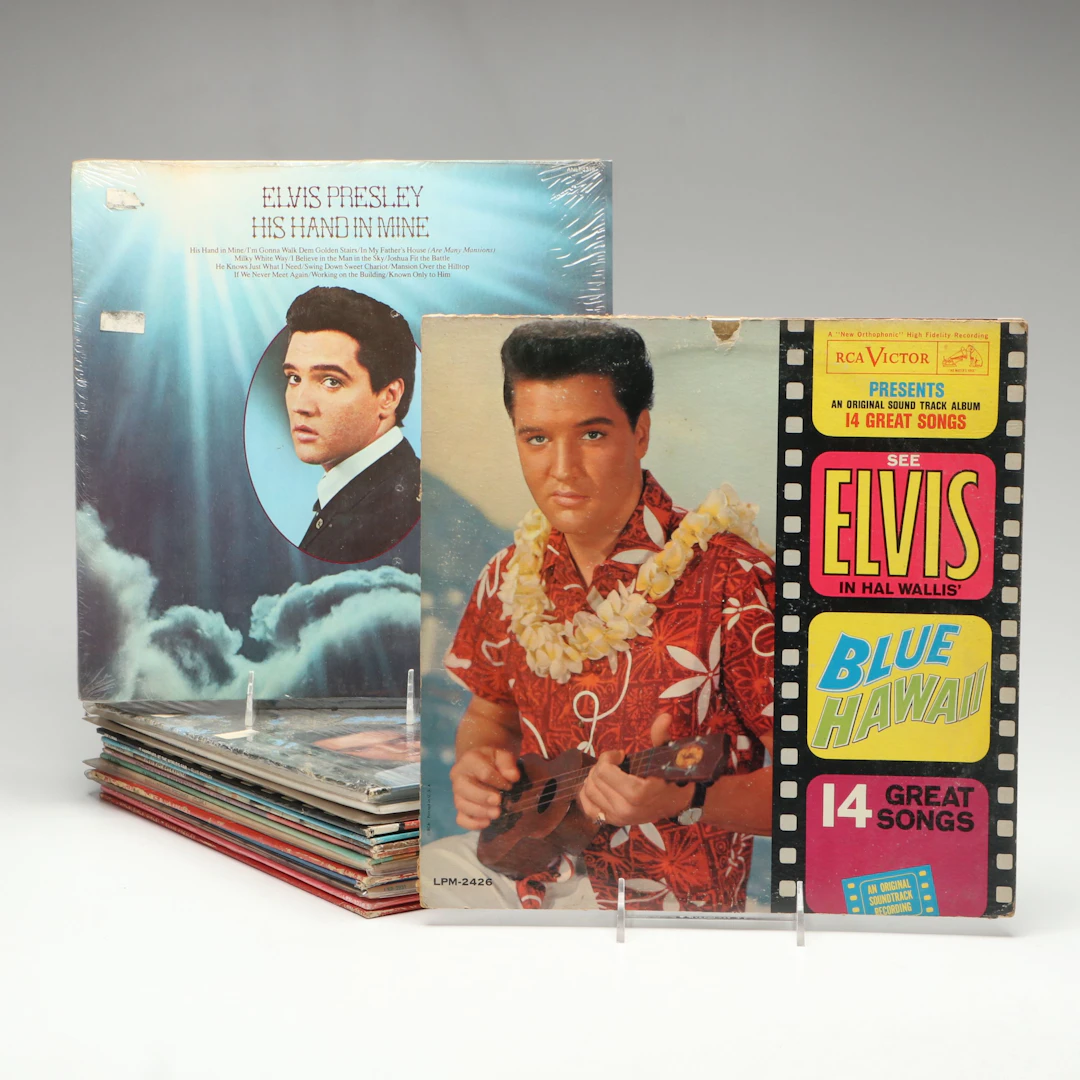 Elvis Presley "Blue Hawaii", "His Hand In Mine", "Girl Happy" and More Records