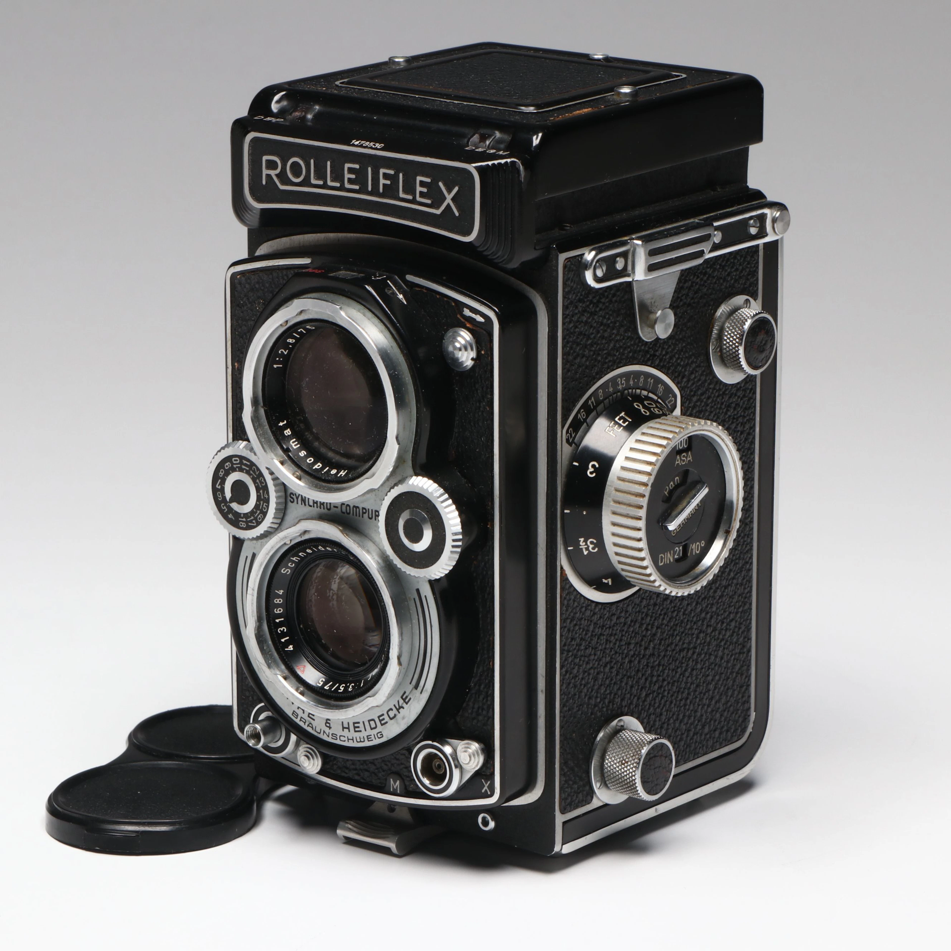 Franke & Heidecke Rolleiflex 75mm F3.5 Twin-Lens Reflex Camera, 1954–1956