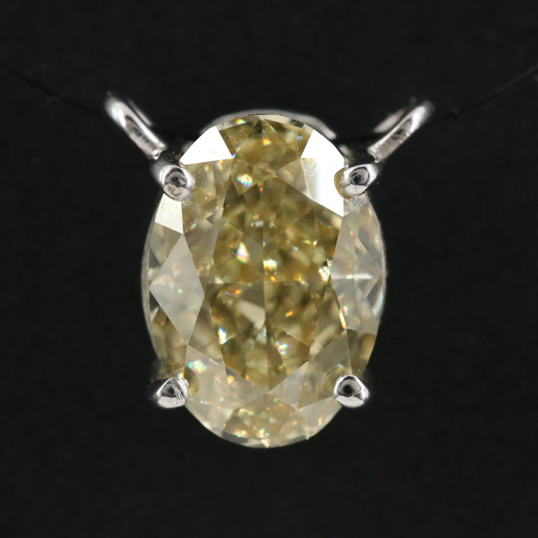 14K Pendant Setting with 2.04 CT Lab Grown Diamond