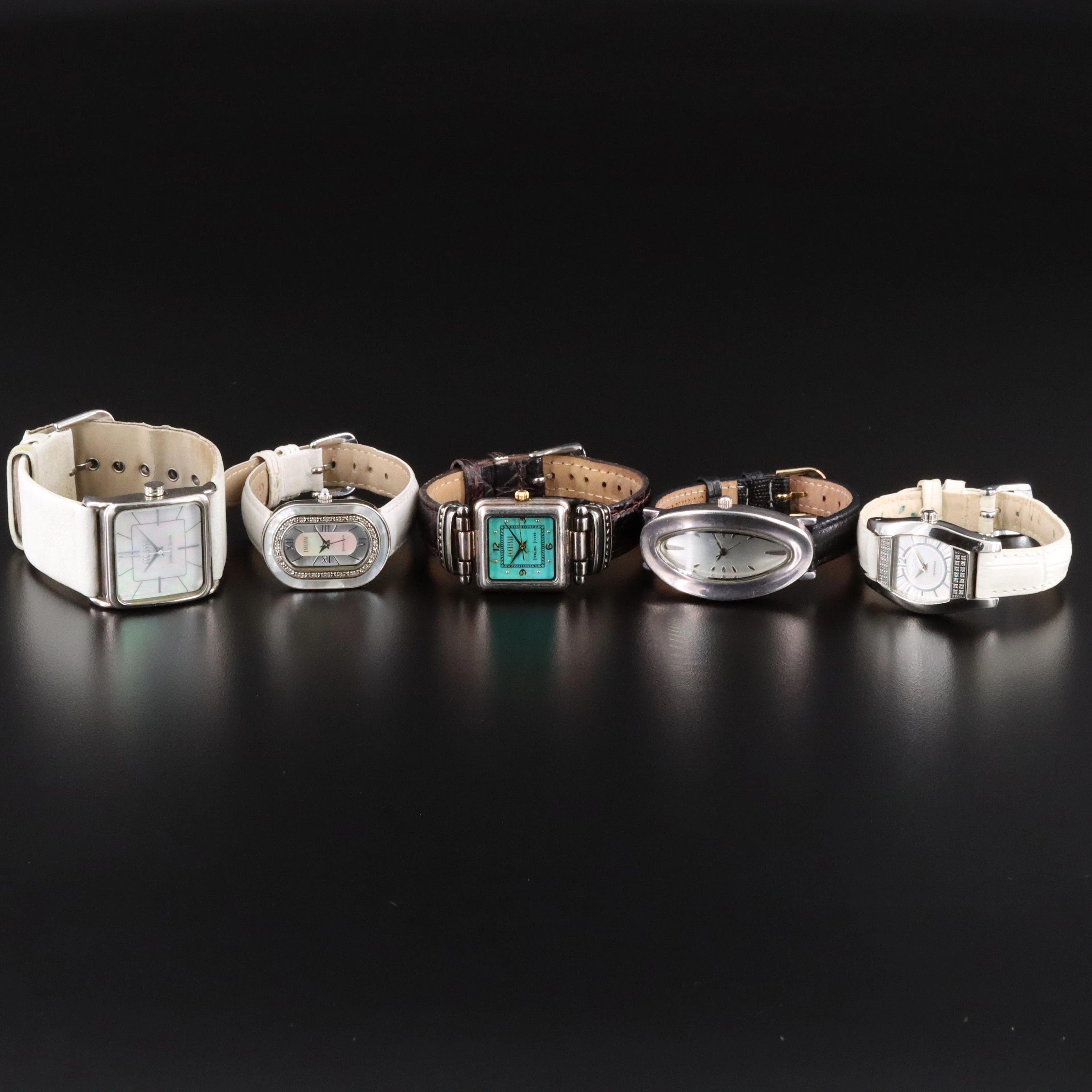 Sterling Silver Quartz Watch Collection Featuring Saint Honore and Ecclissi