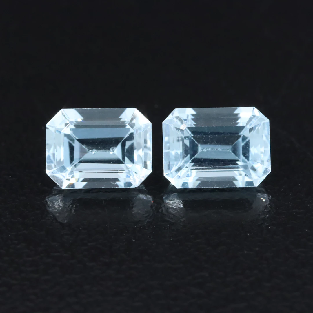 Loose 4.23 CTW Sky Blue Topaz Pair