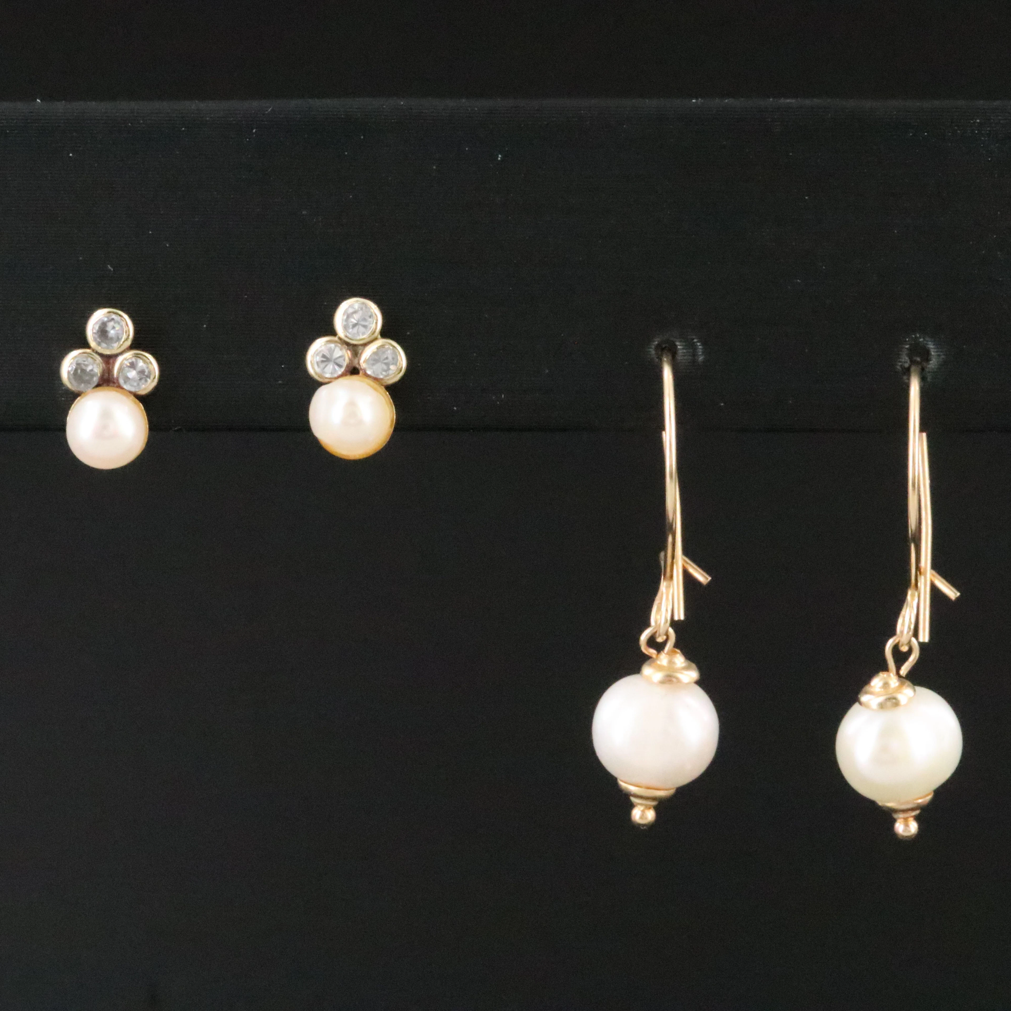 14K Pearl Earrings
