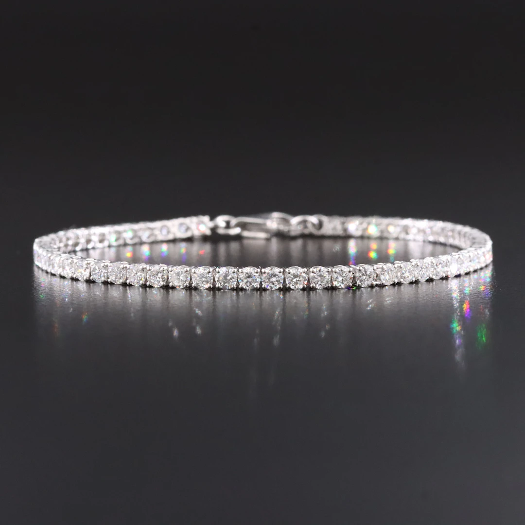14K 3.08 CTW Lab Grown Diamond Line Bracelet