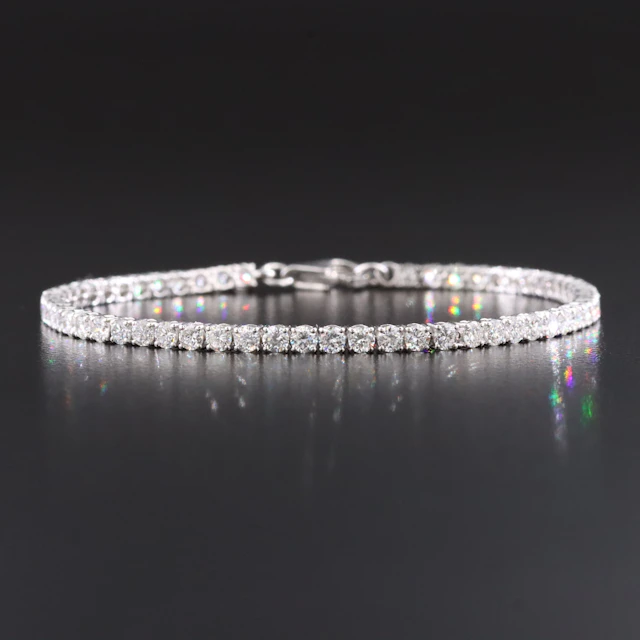 14K 3.08 CTW Lab Grown Diamond Line Bracelet