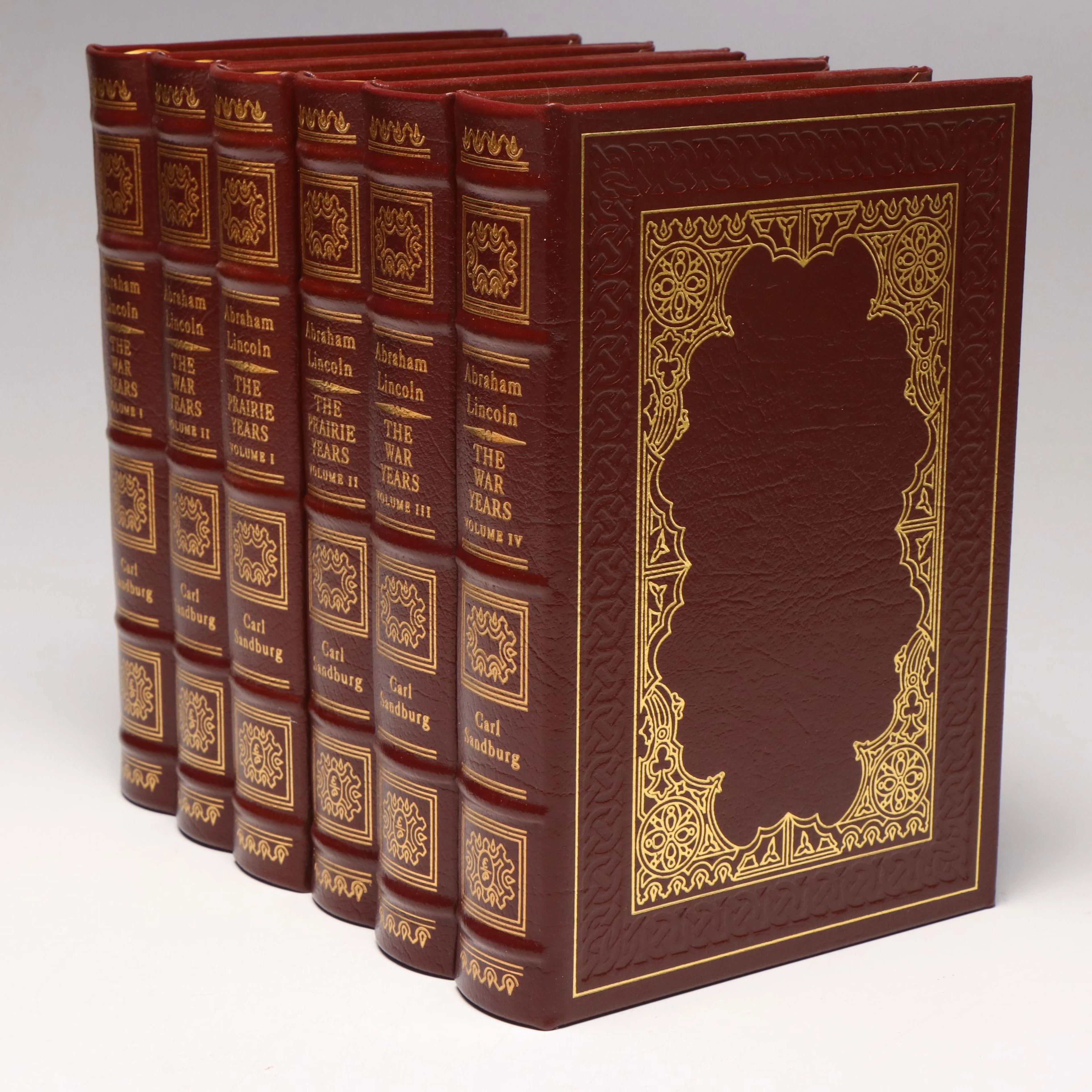 Easton Press "Abraham Lincoln" Six-Volume Set by Carl Sandburg