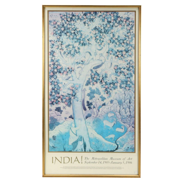 Metropolitan Museum of Art Offset Exhibition Poster "India!," 1986