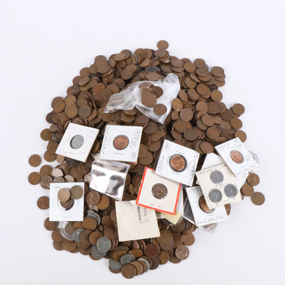 One Thousand Four Hundred Lincoln Wheat Cents, 1909-1958