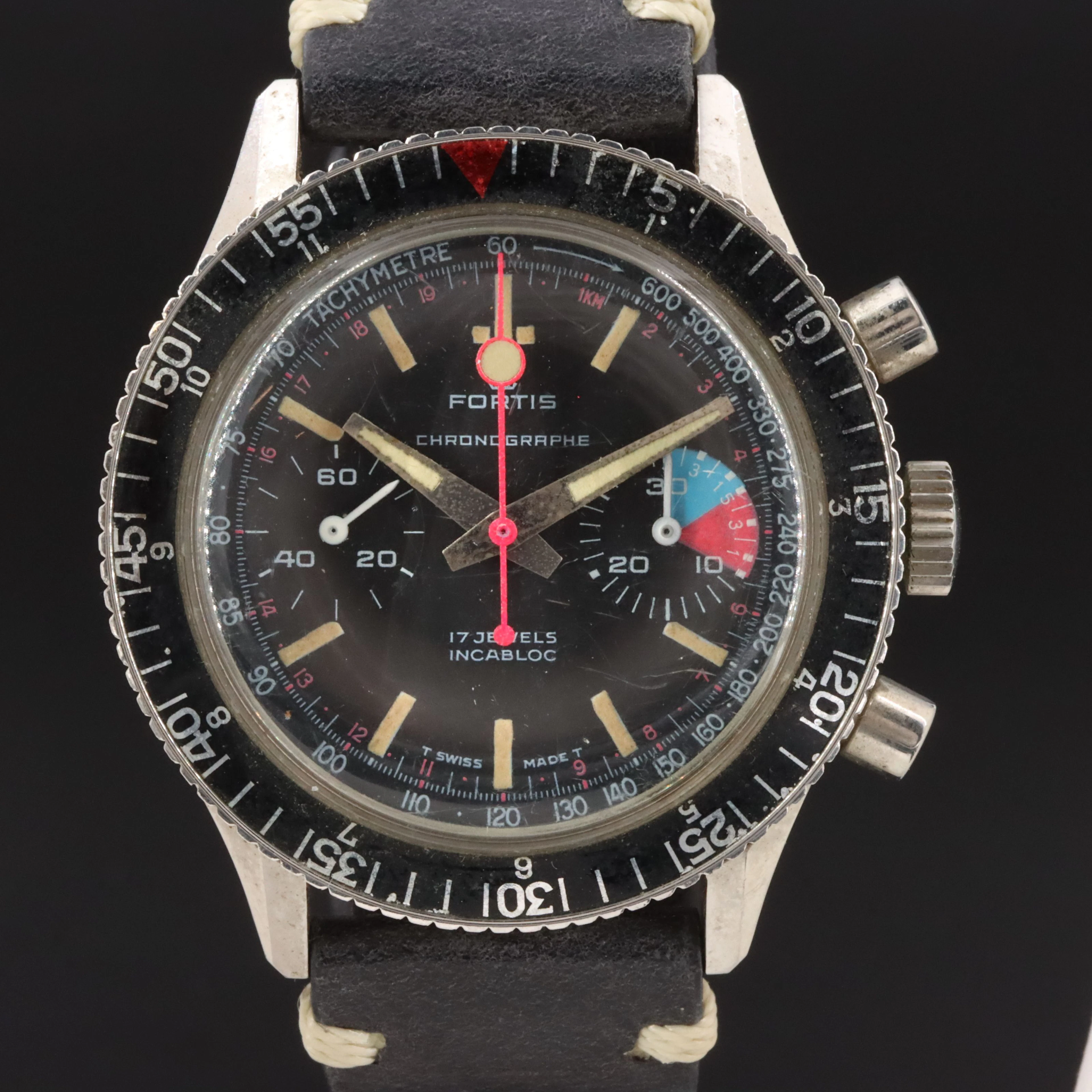 Fortis Marinemaster Chronographe Stainless Steel Vintage Mechanical Watch