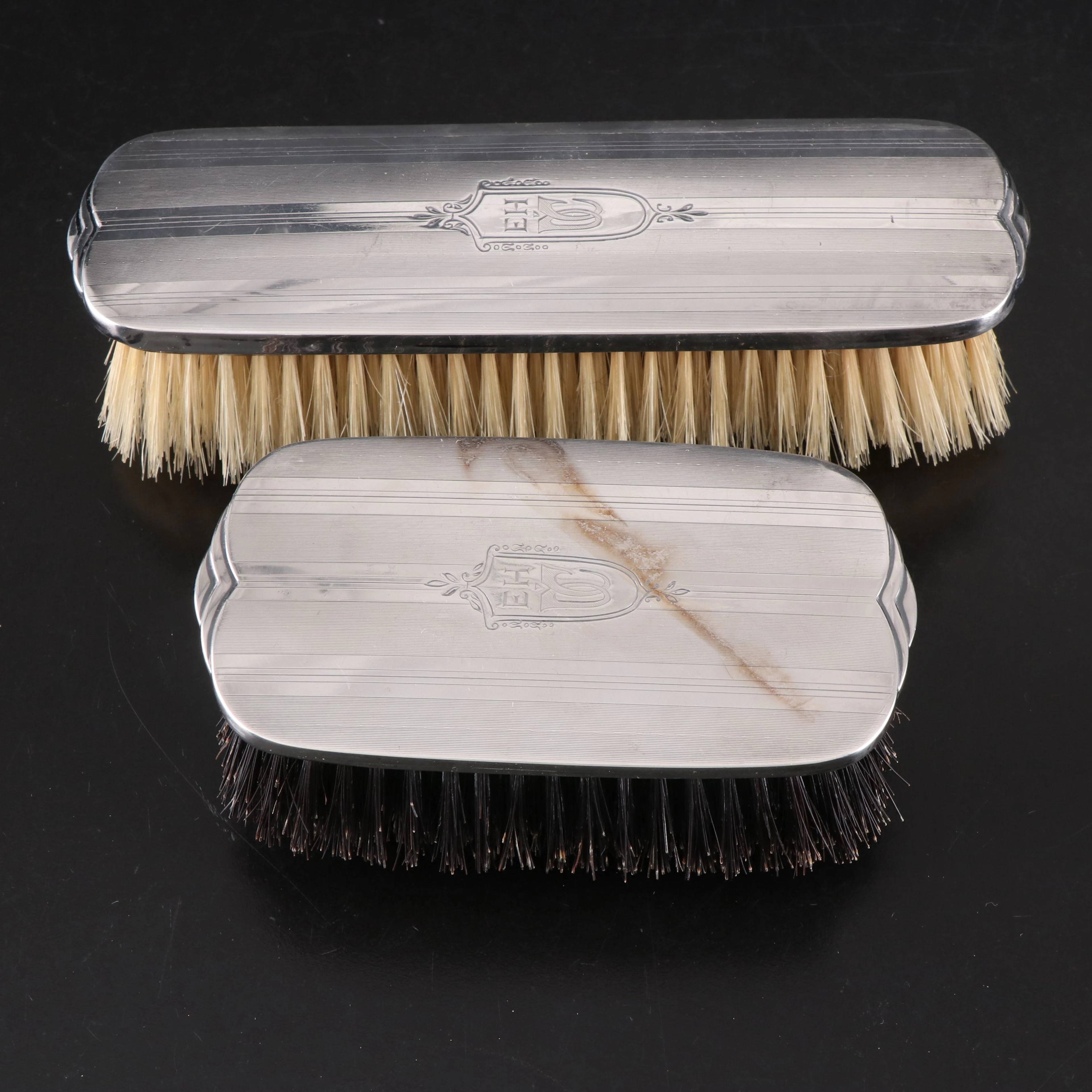 R. Wallace & Sons Sterling Silver Clothes Brushes, Late 19th/Early 20th Century