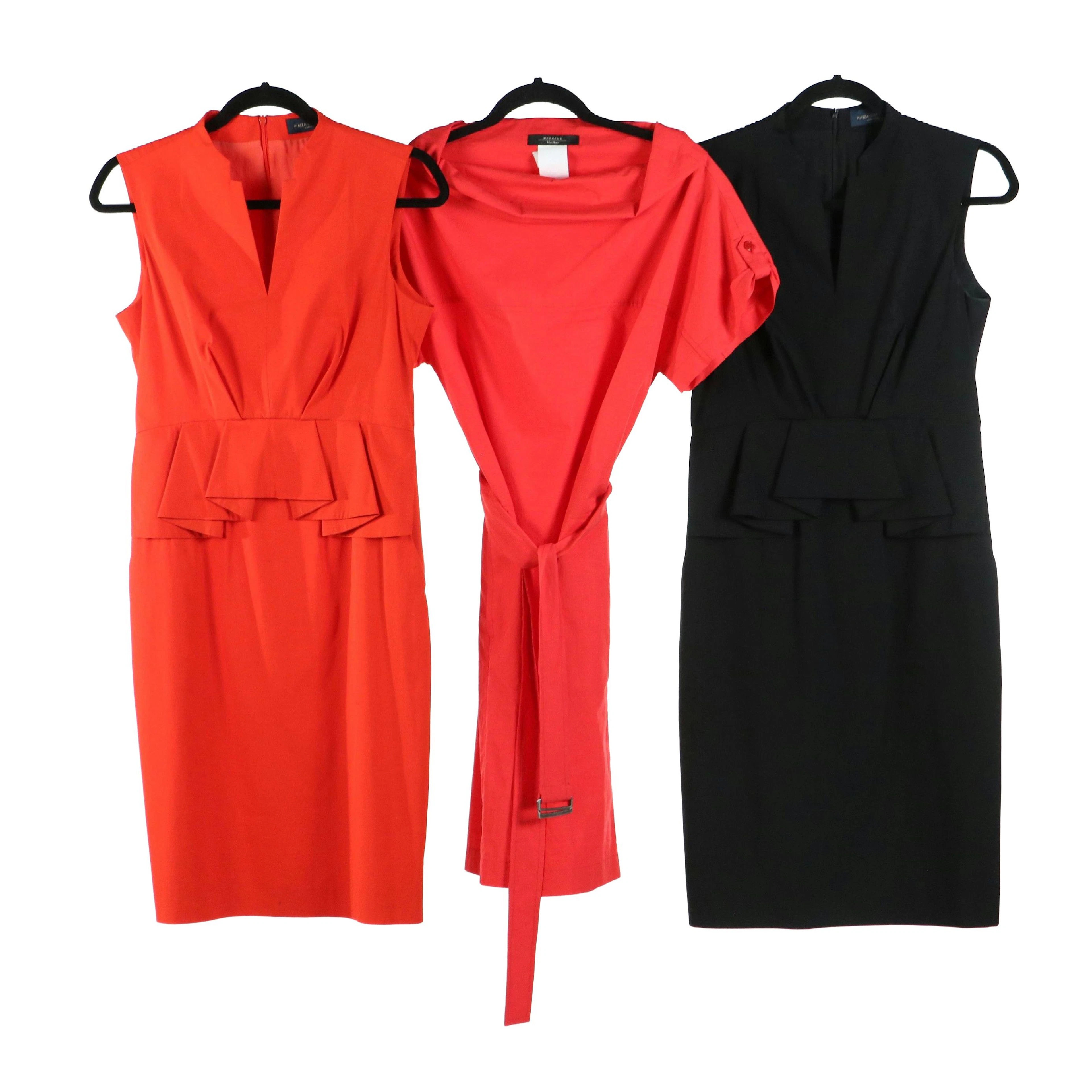 Piazza Sempione Ruffle Peplum Dresses and Max Mara Weekend Cowl Neck Dress
