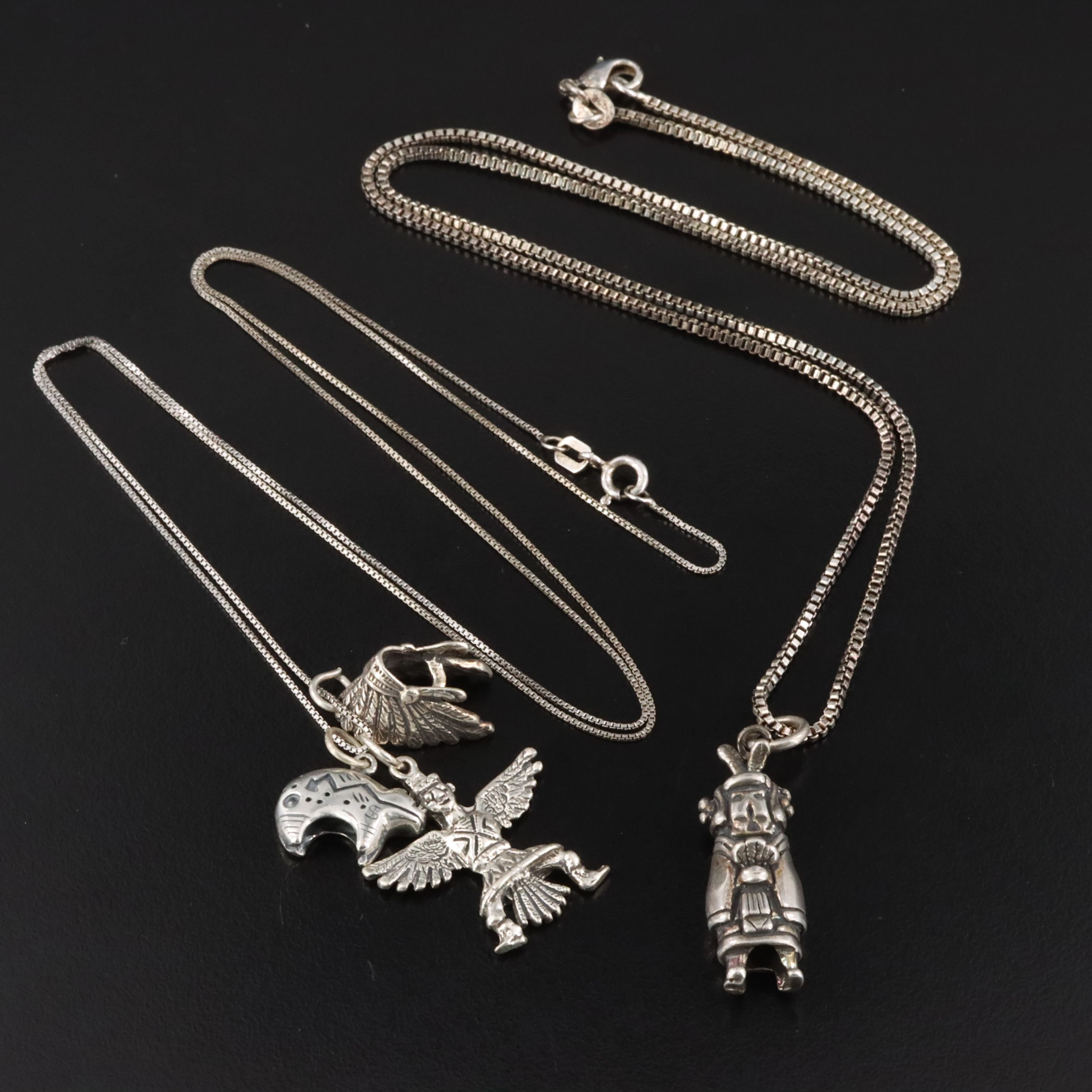 Sterling Western Themed Pendant Necklaces