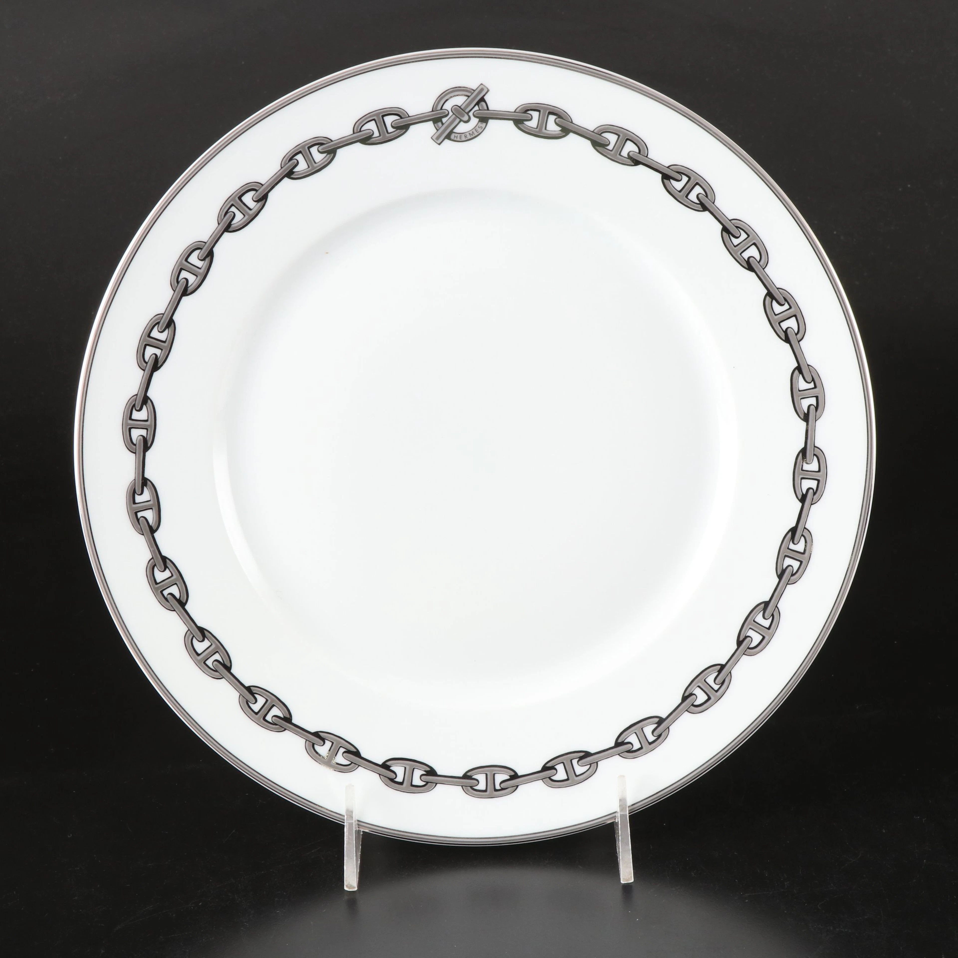 Hermès "Chaine D'Ancre" Porcelain Dinner Plate, 1997–2017