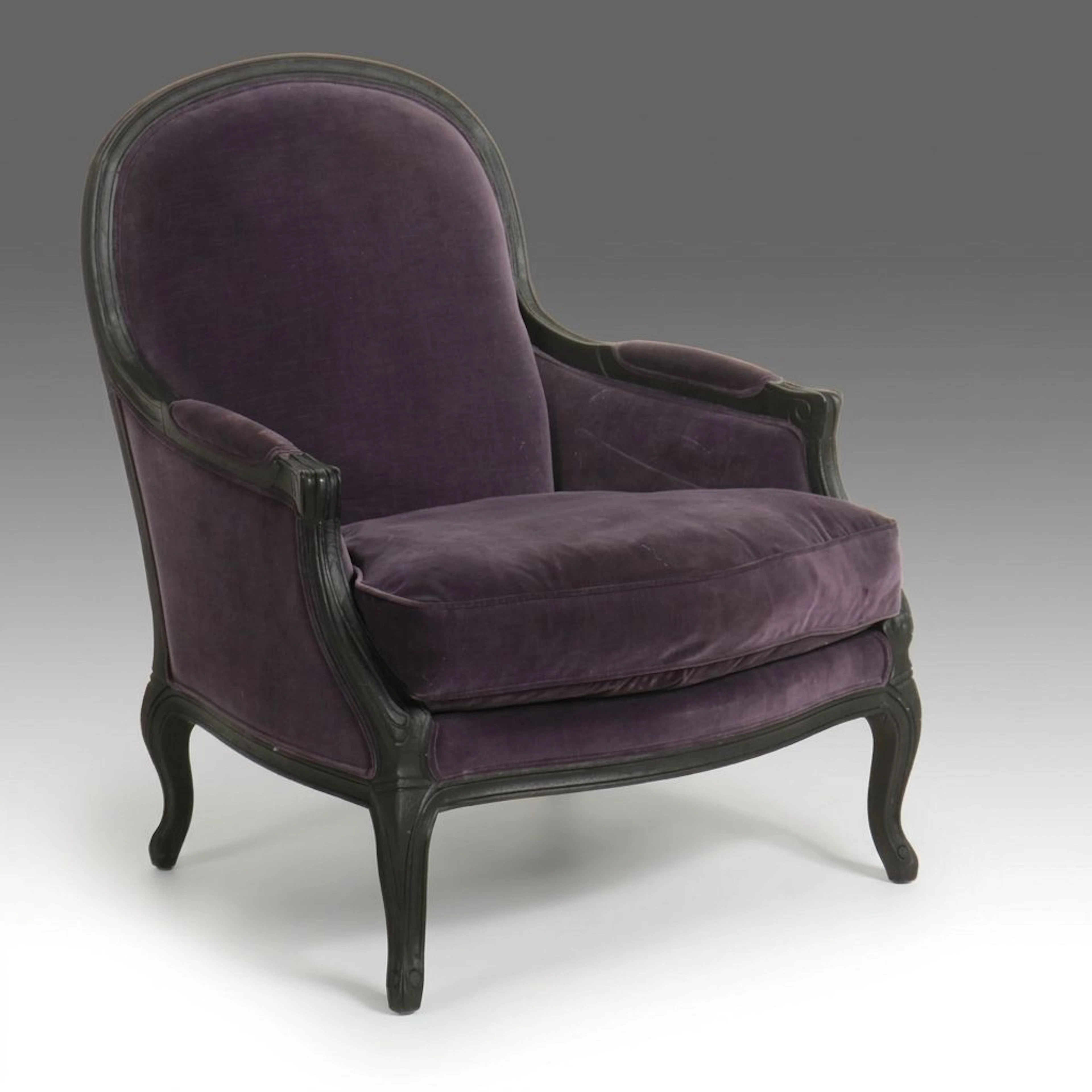 Restoration Hardware "Lyon" French Provincial Style Upholstered Armchair, 2016