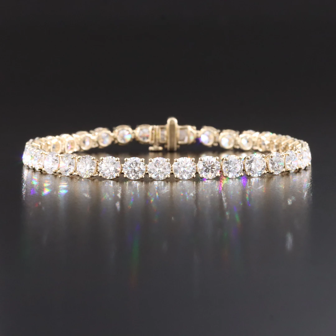 14K 14.81 CTW Lab Grown Diamond Line Bracelet