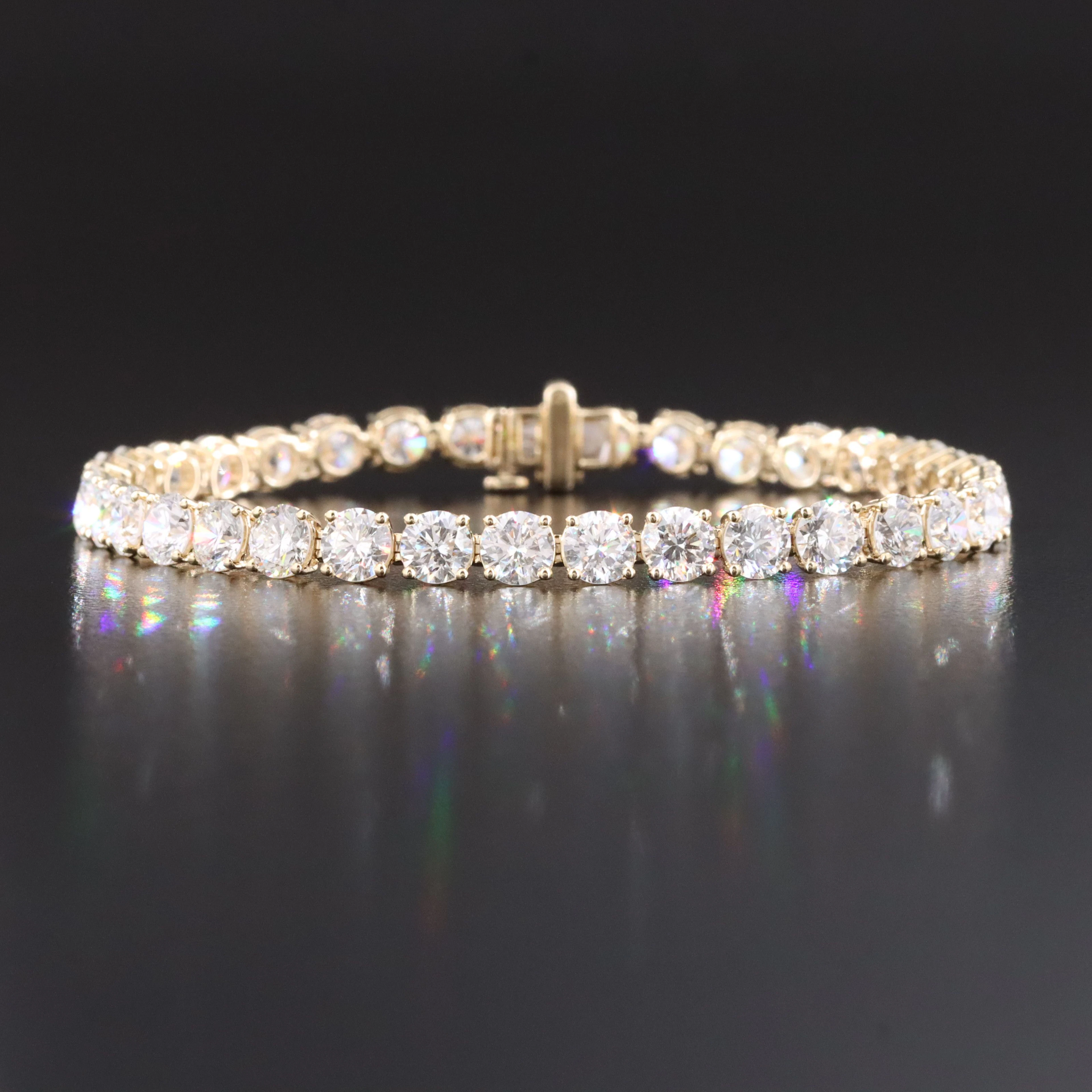14K 14.81 CTW Lab Grown Diamond Line Bracelet