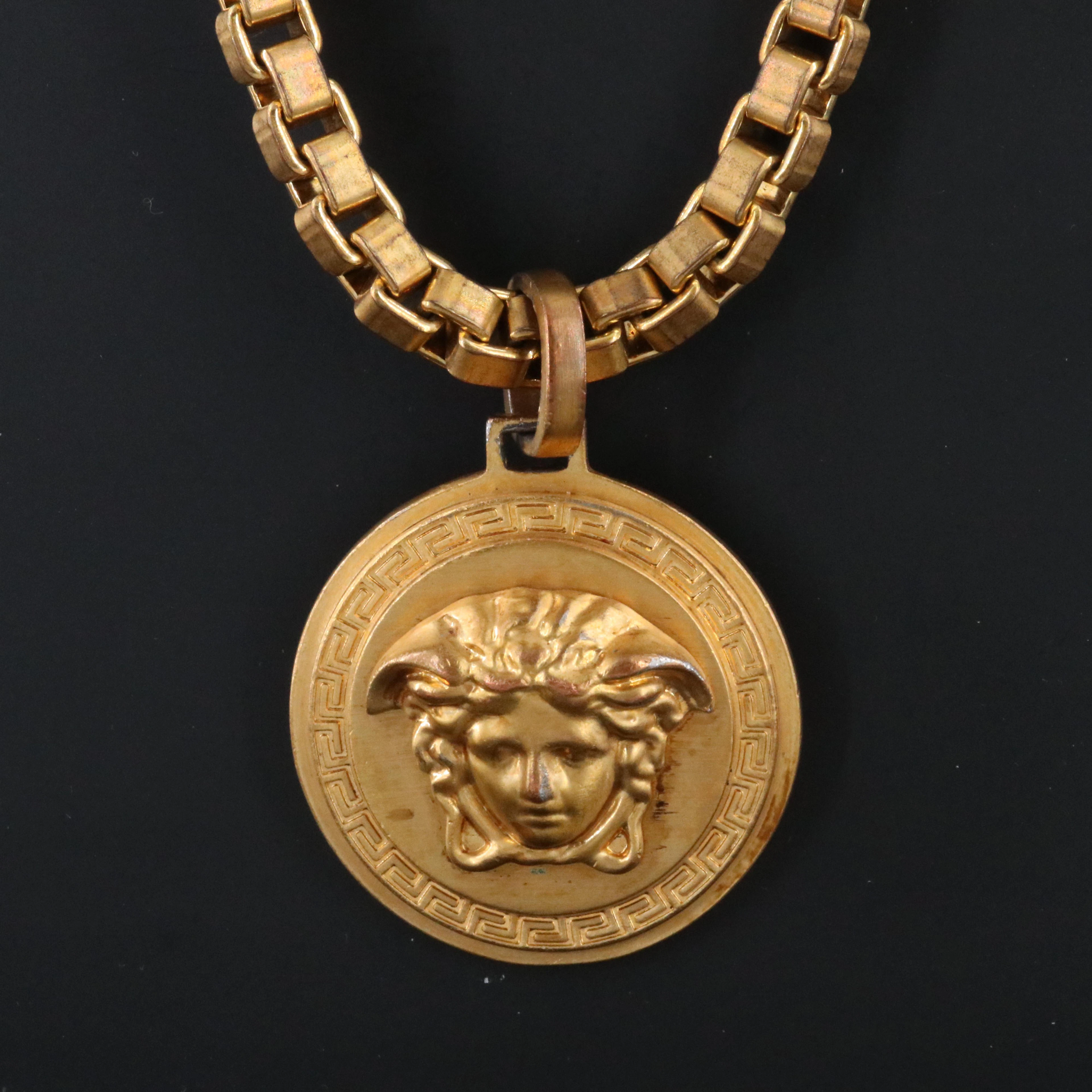 Versace Large Medusa Medallion Necklace