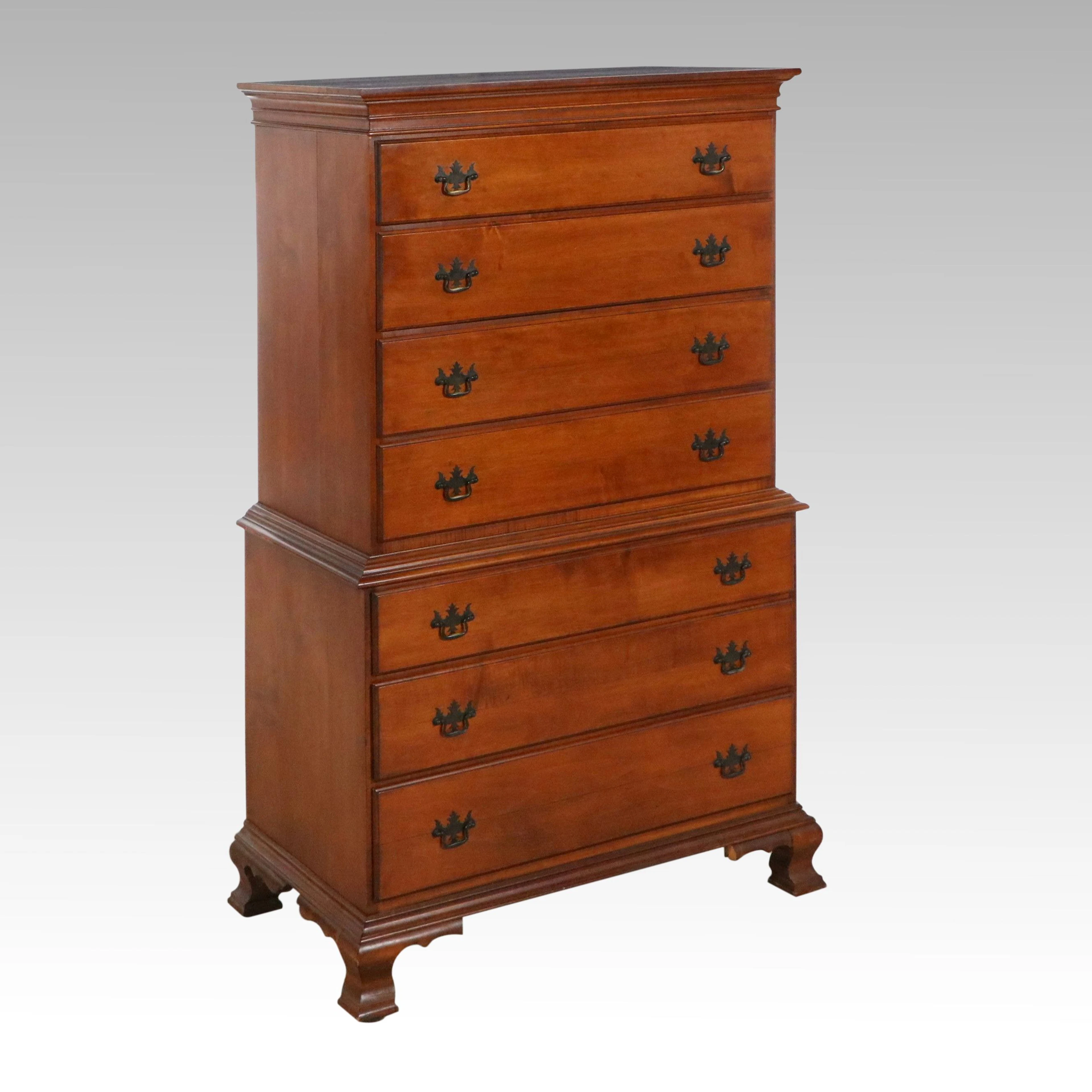 Flint & Horner Co. Chippendale Style Chest of Drawers